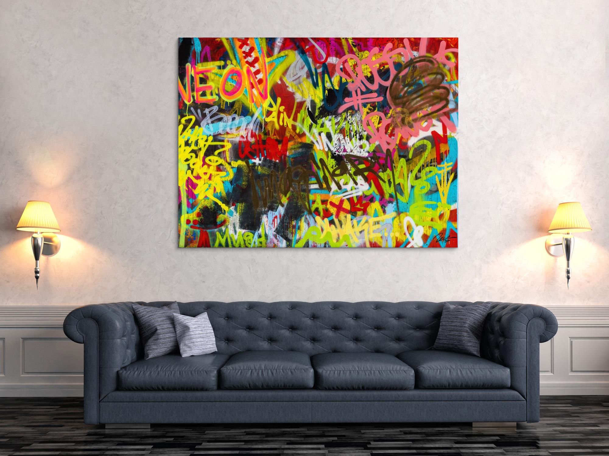 Abstraktes Bild auf Leinwand