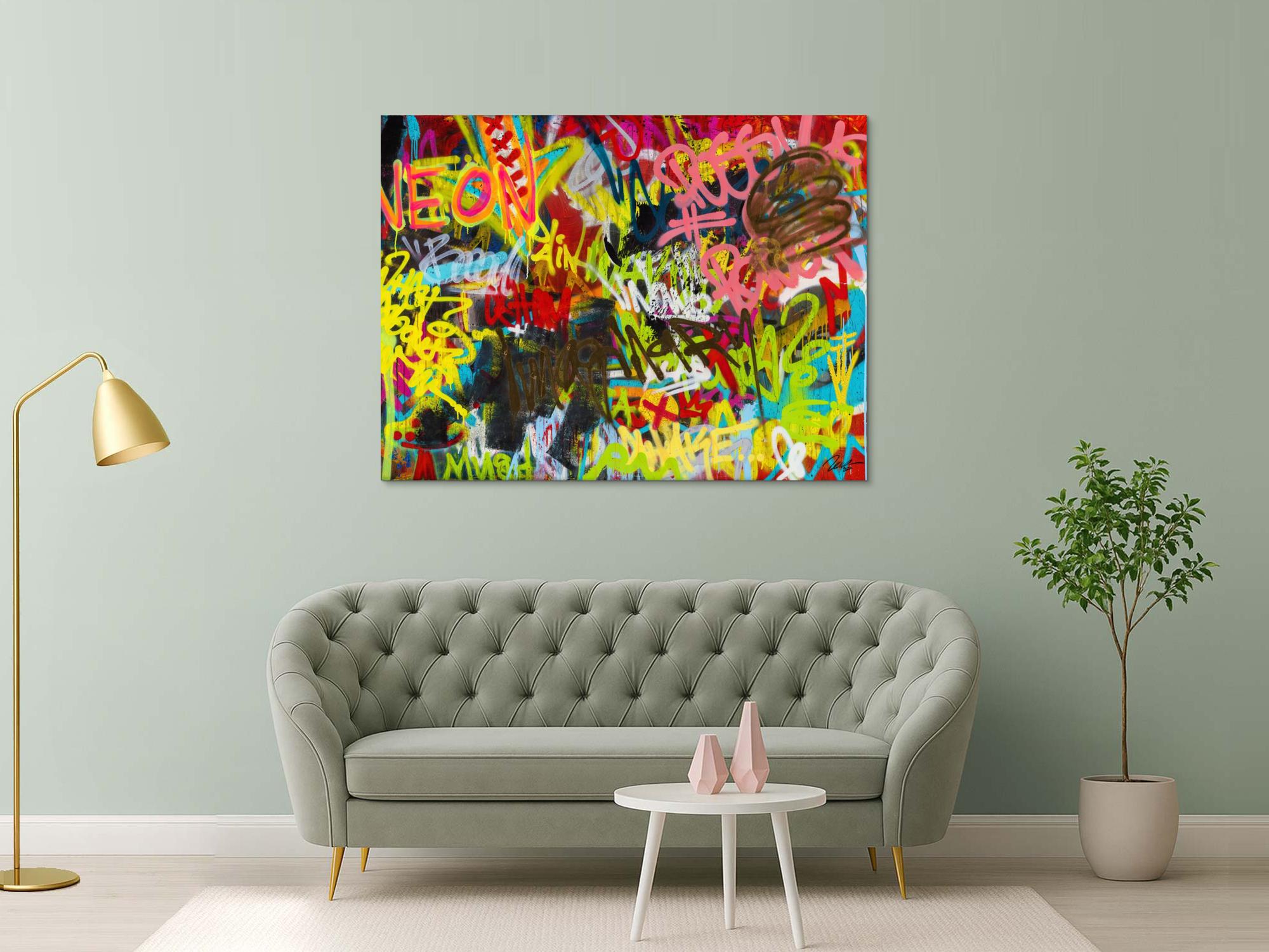 Abstraktes Bild auf Leinwand