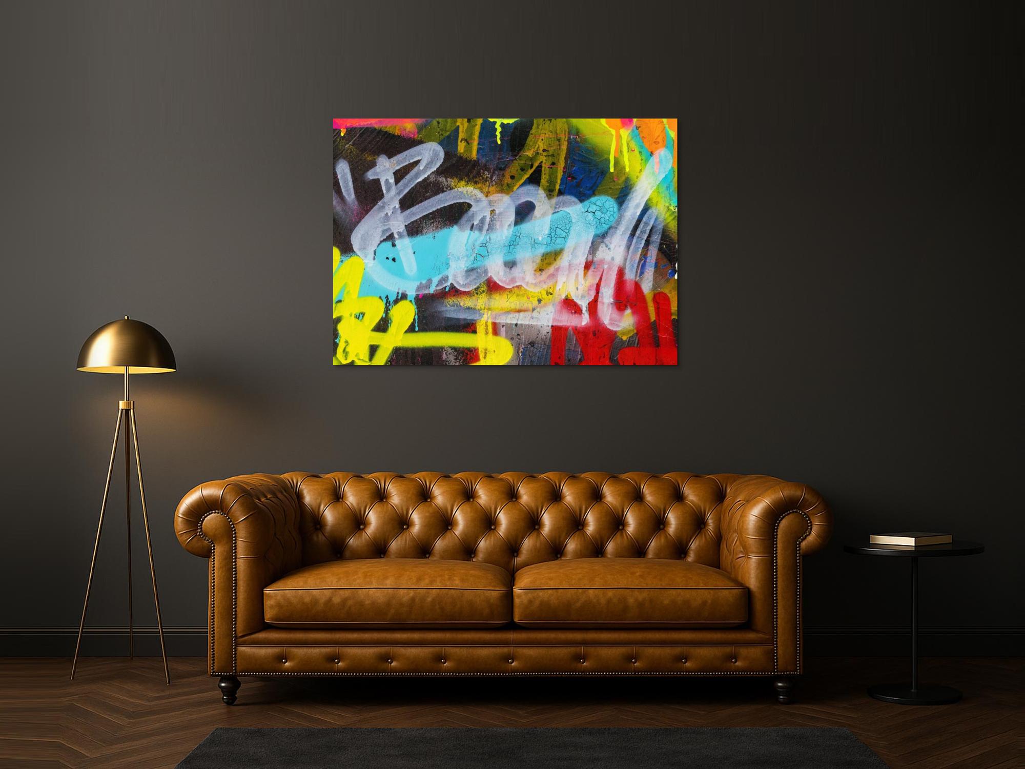 Abstraktes Bild auf Leinwand