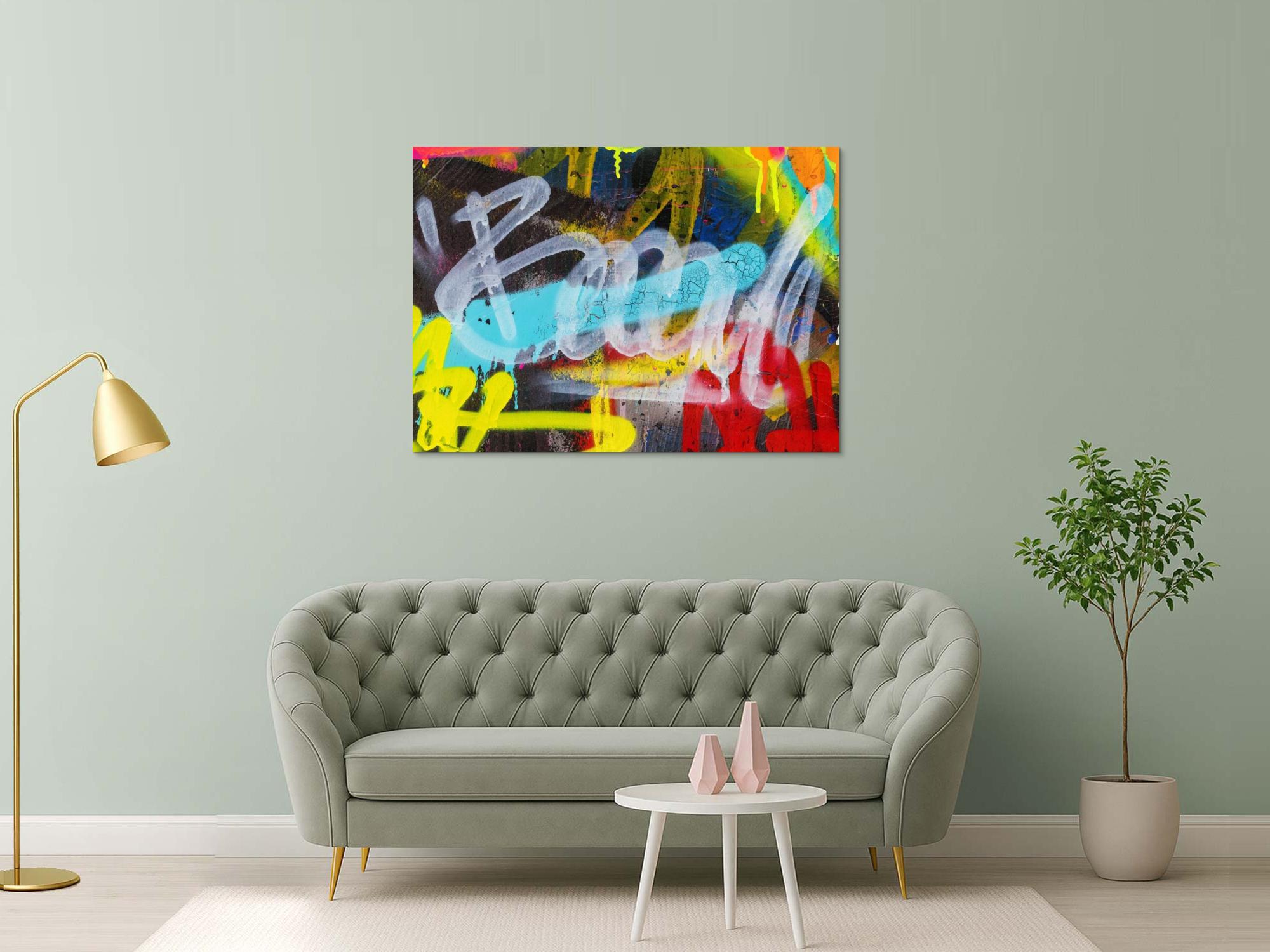 Abstraktes Bild auf Leinwand