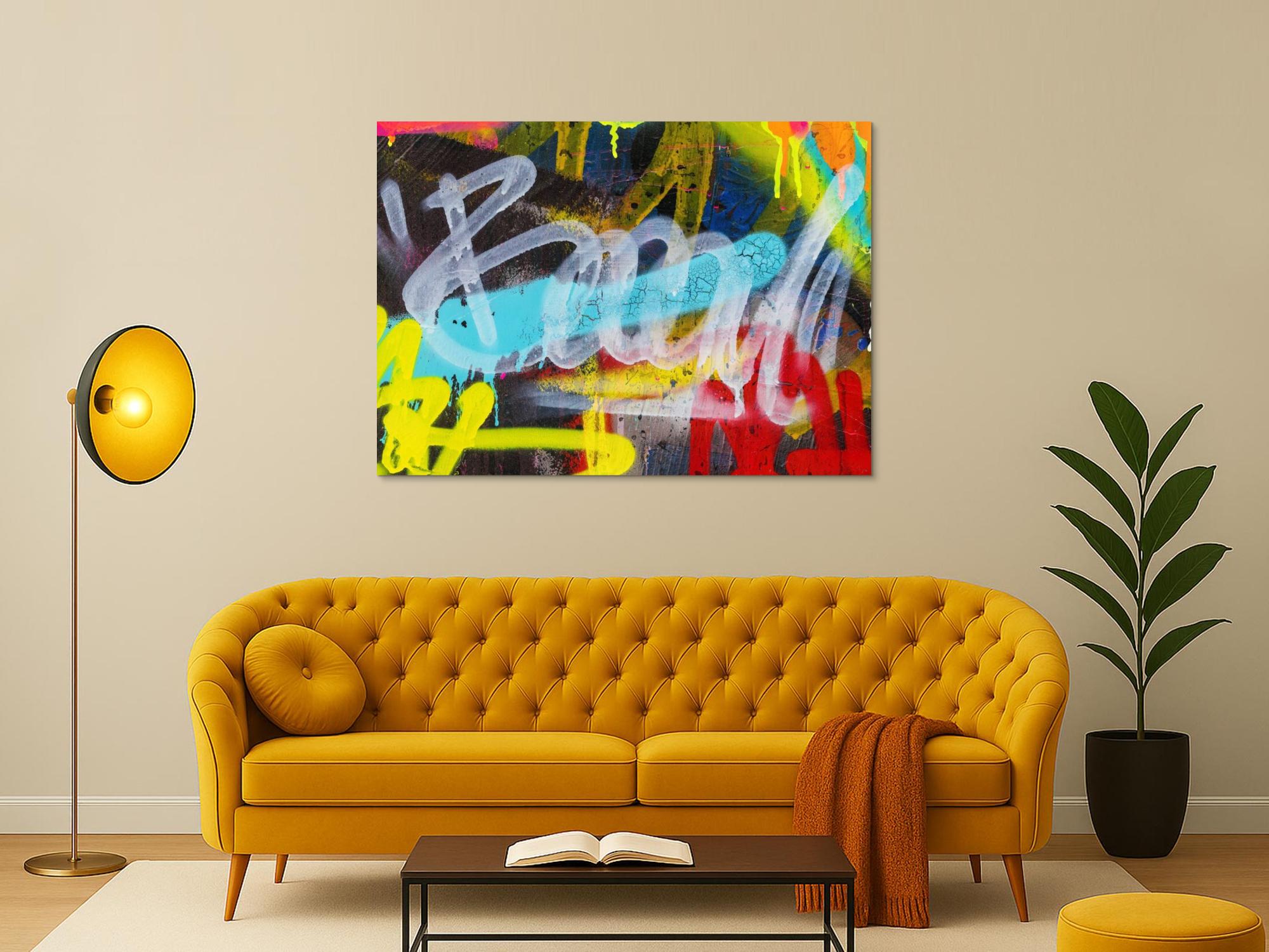 Abstraktes Bild auf Leinwand