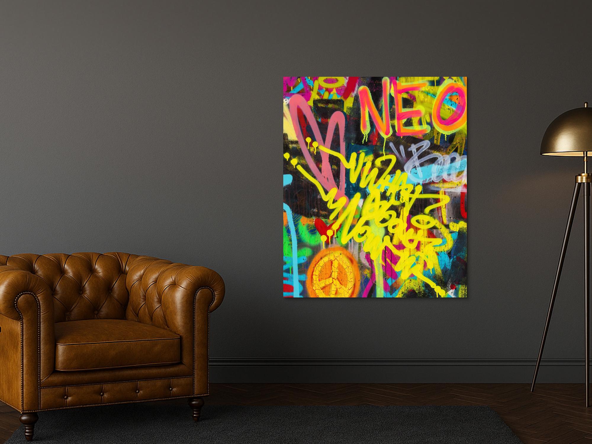 Abstraktes Bild auf Leinwand