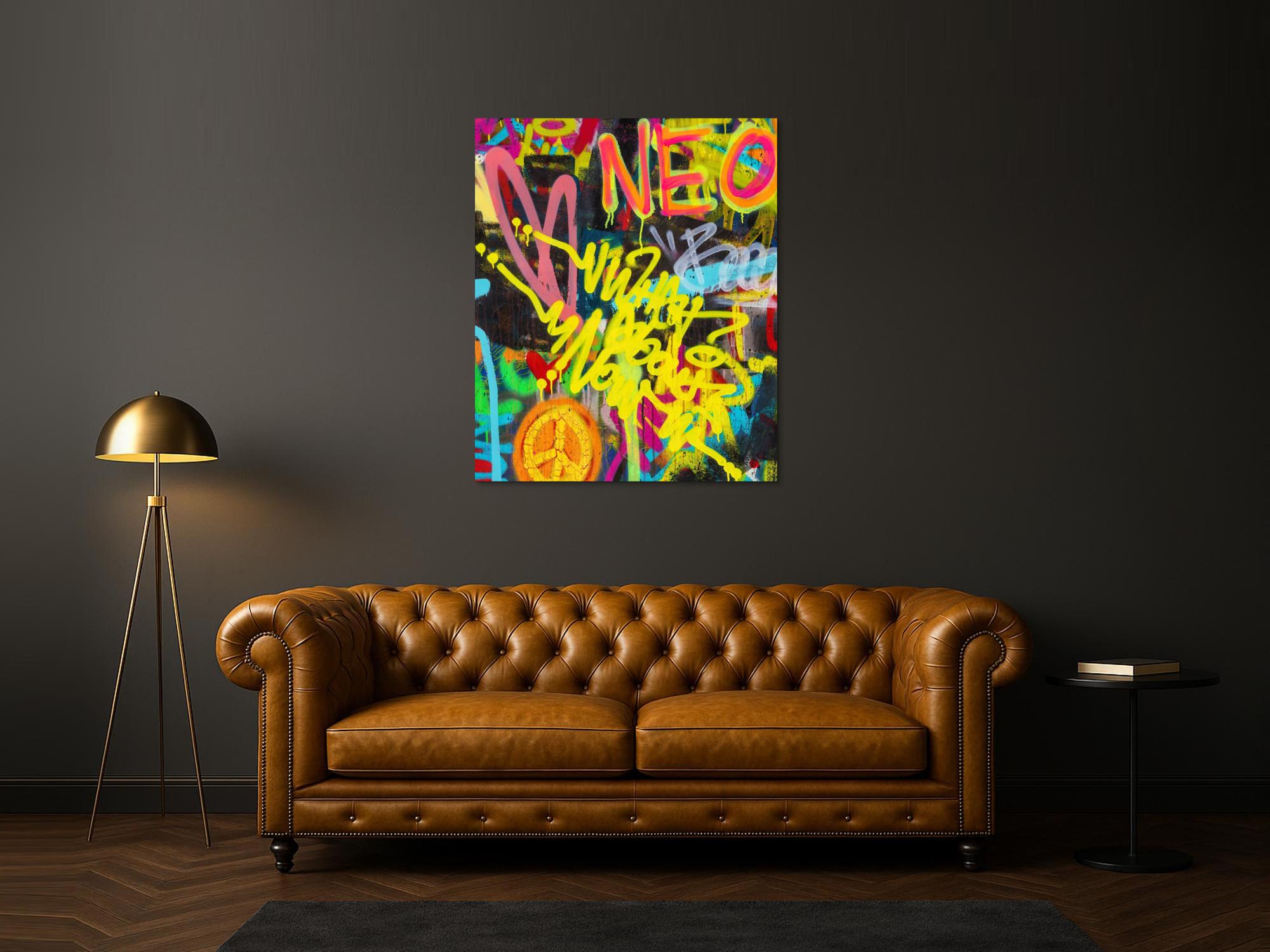 Abstraktes Bild auf Leinwand