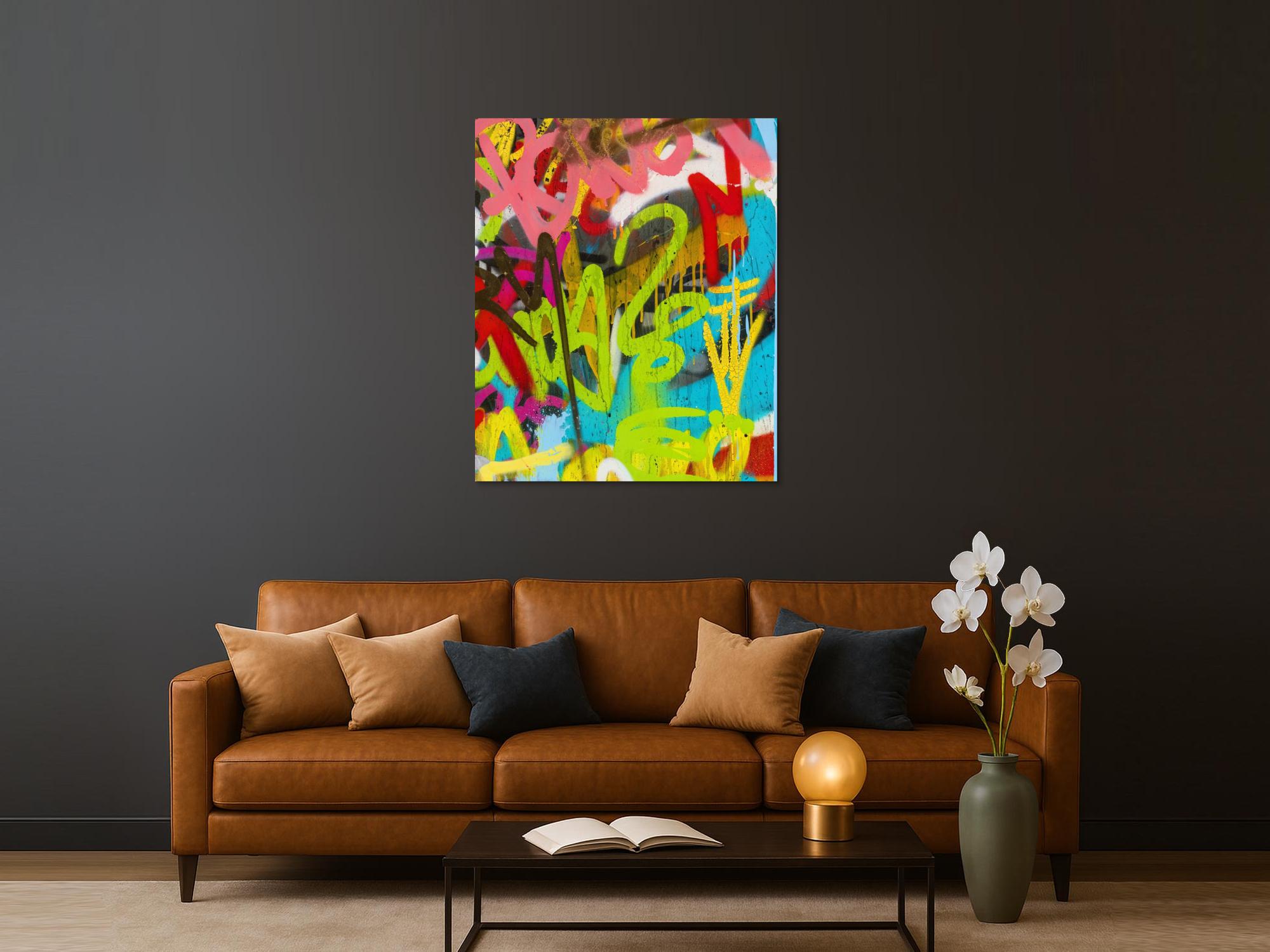 Abstraktes Bild auf Leinwand