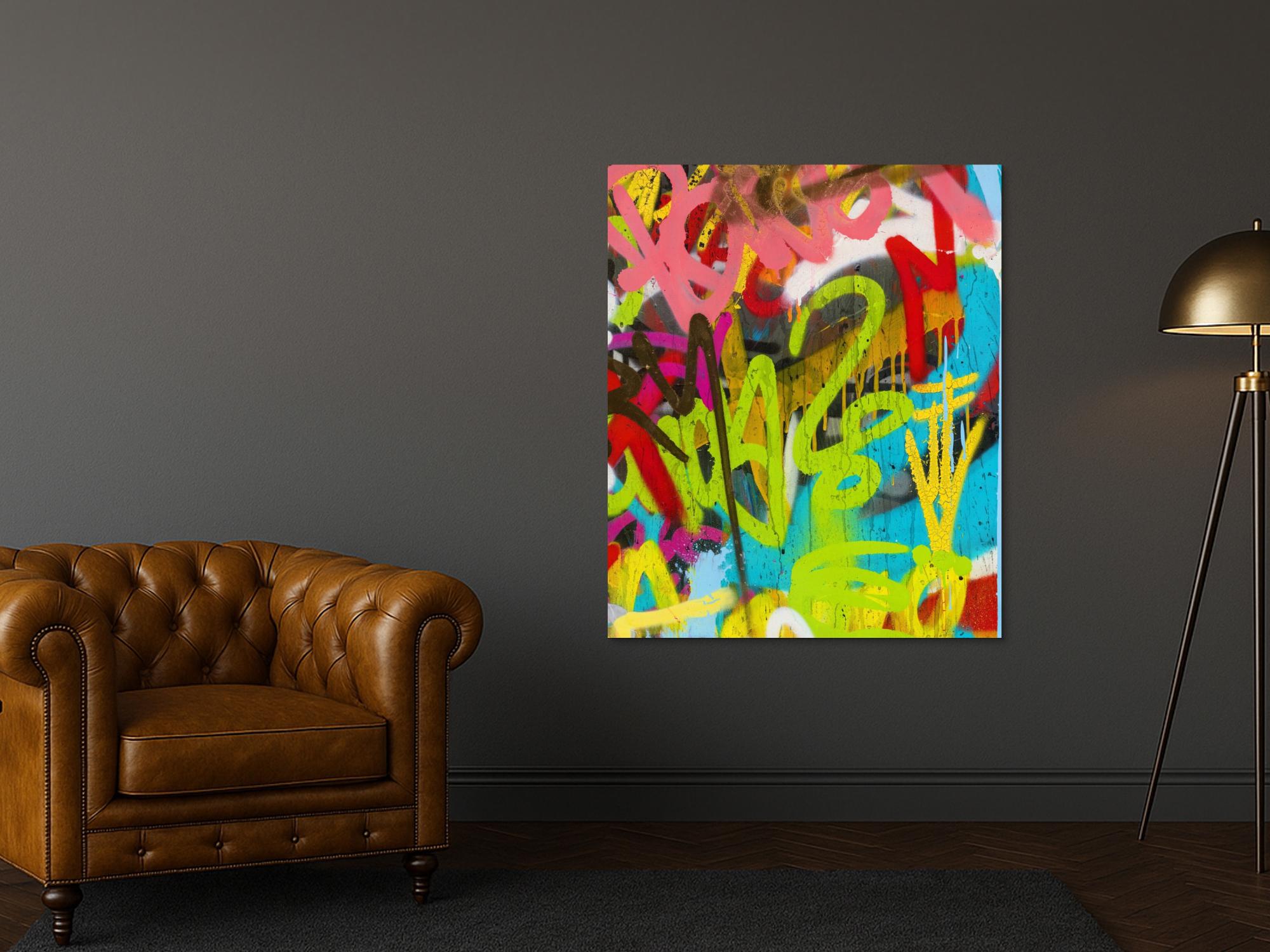 Abstraktes Bild auf Leinwand