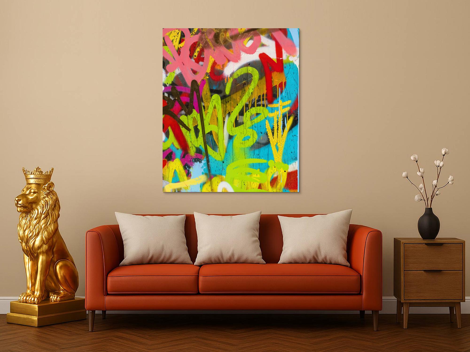 Abstraktes Bild auf Leinwand