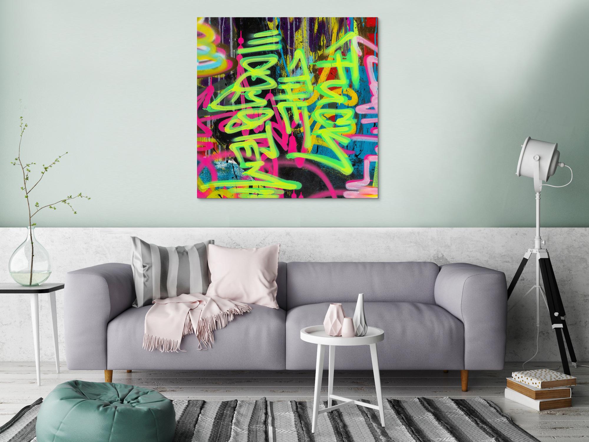 Abstraktes Bild auf Leinwand