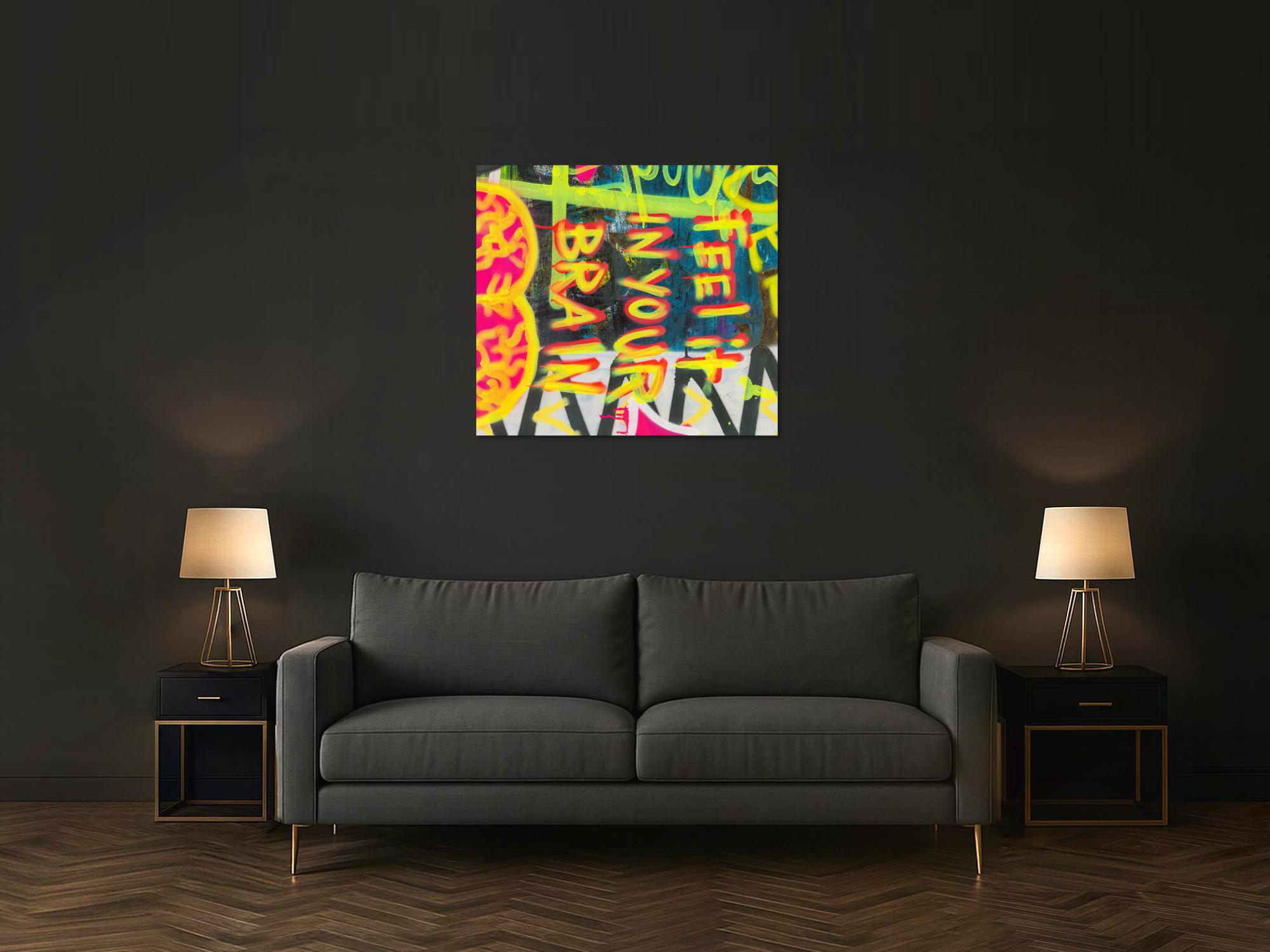 Abstraktes Bild auf Leinwand