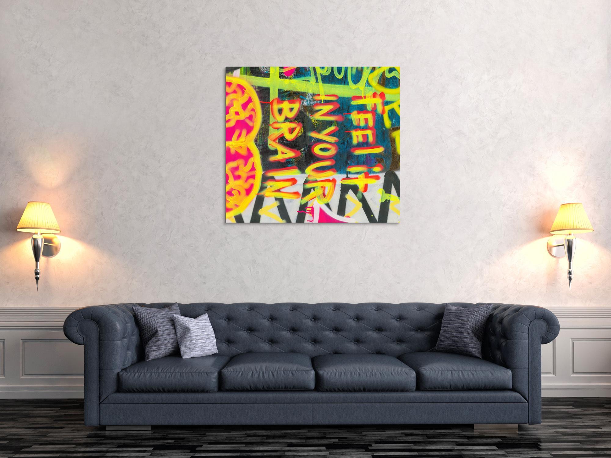 Abstraktes Bild auf Leinwand