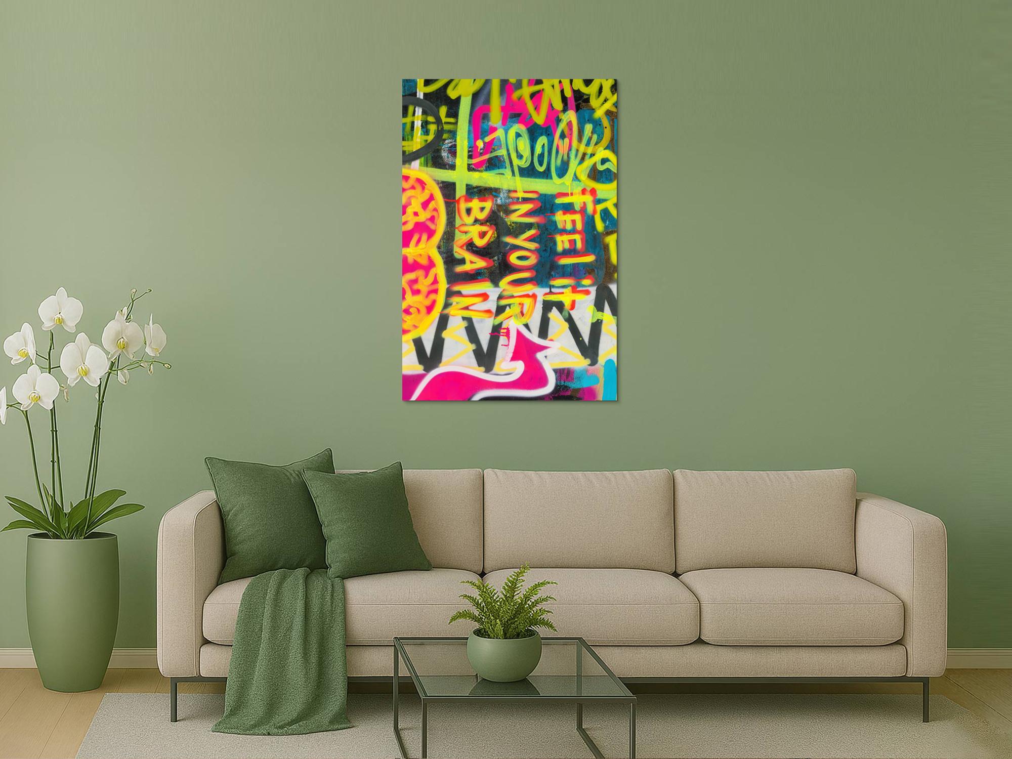 Abstraktes Bild auf Leinwand