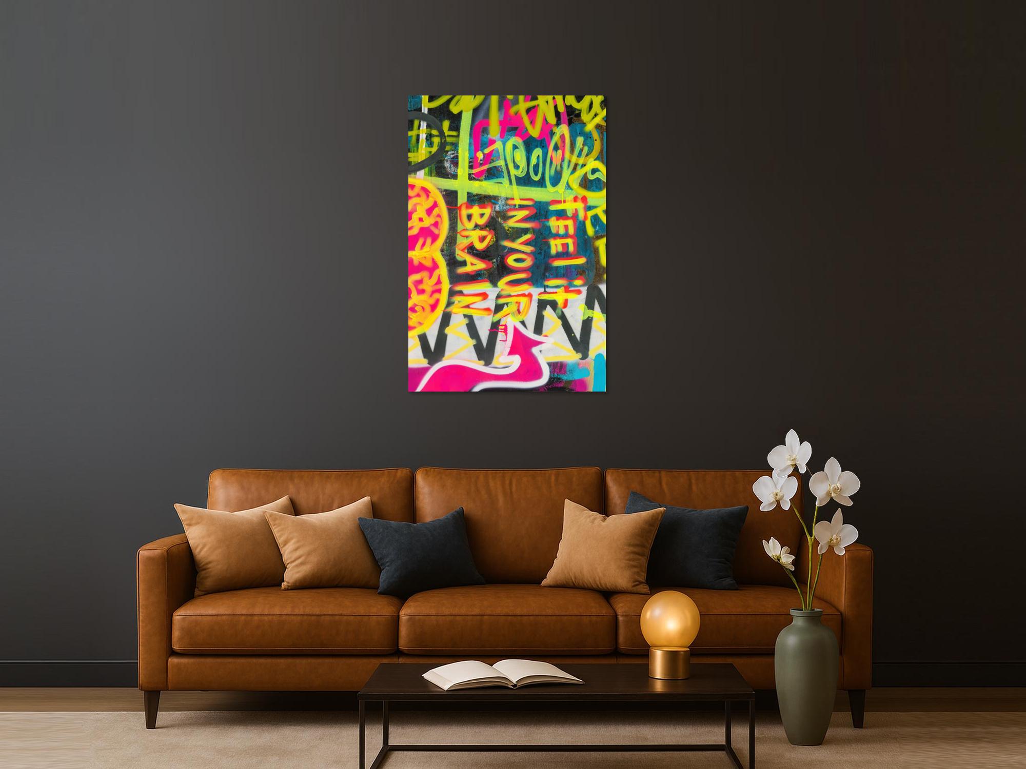 Abstraktes Bild auf Leinwand