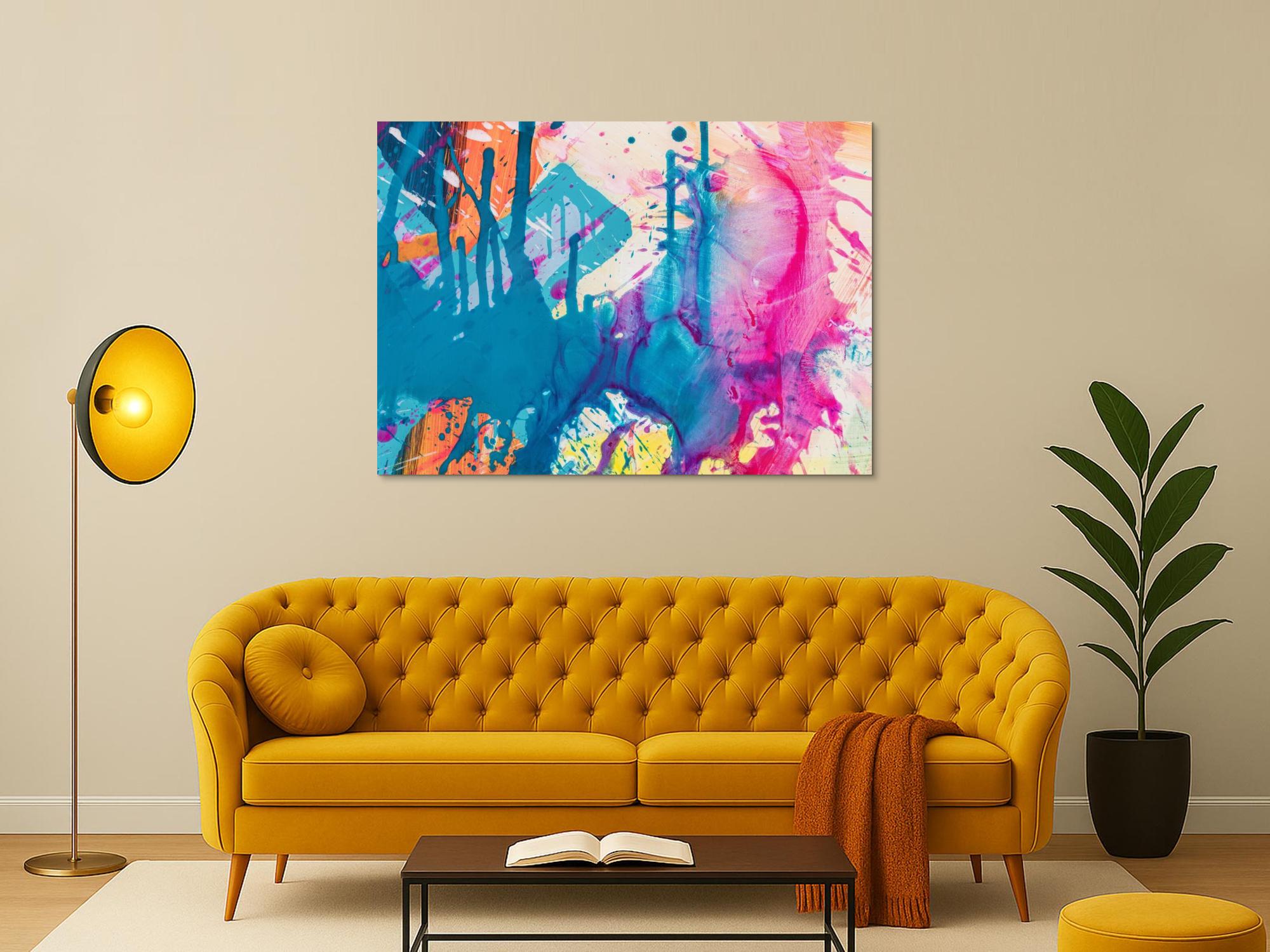 Abstraktes Bild auf Leinwand