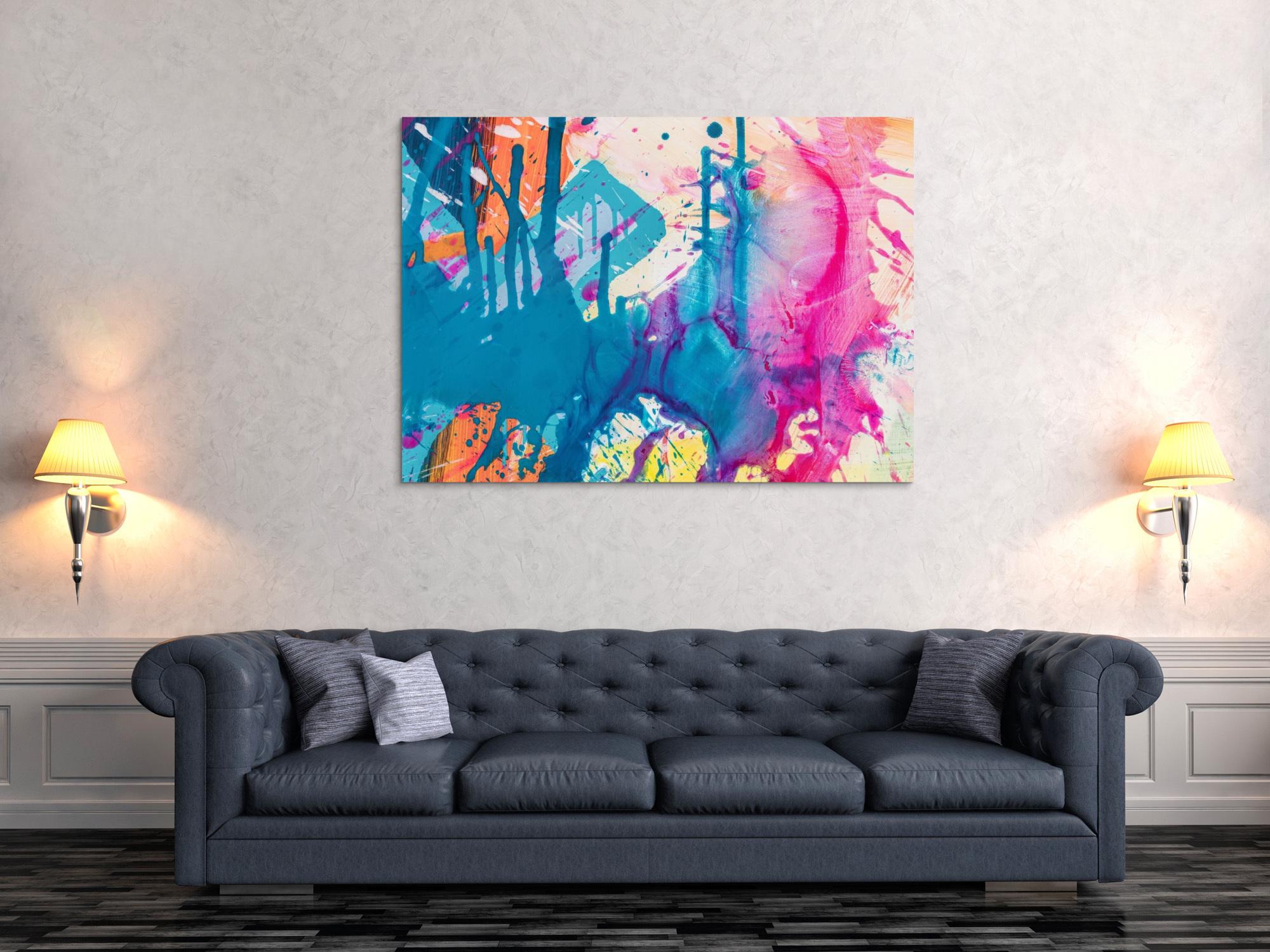 Abstraktes Bild auf Leinwand