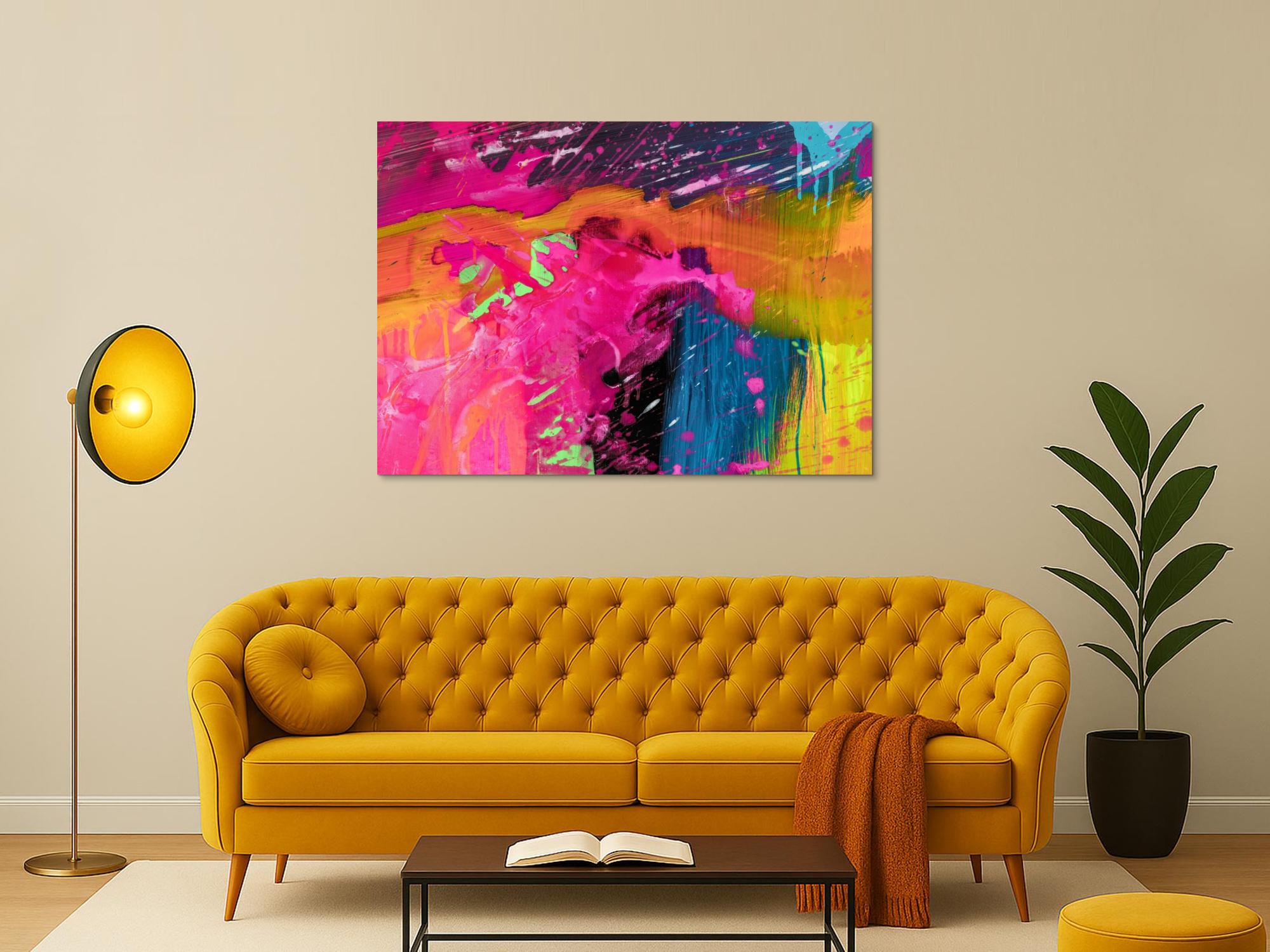 Abstraktes Bild auf Leinwand