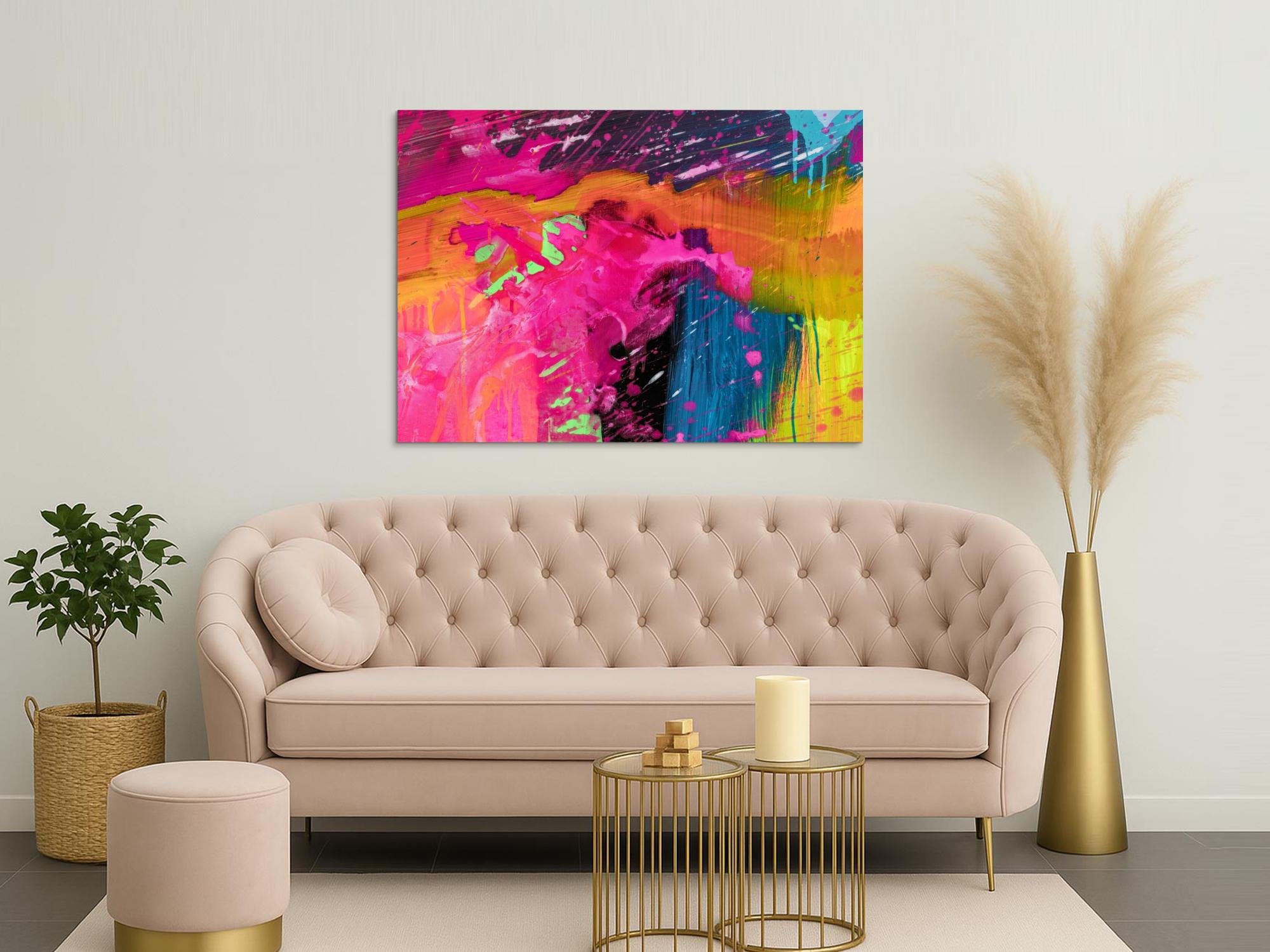 Abstraktes Bild auf Leinwand