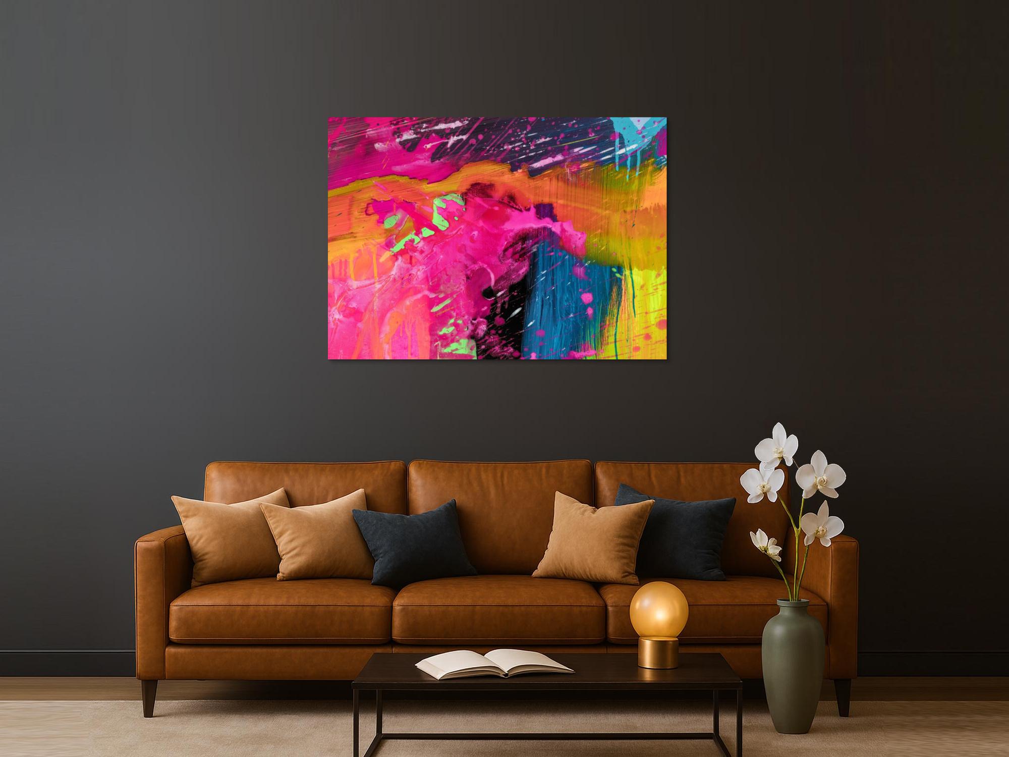 Abstraktes Bild auf Leinwand