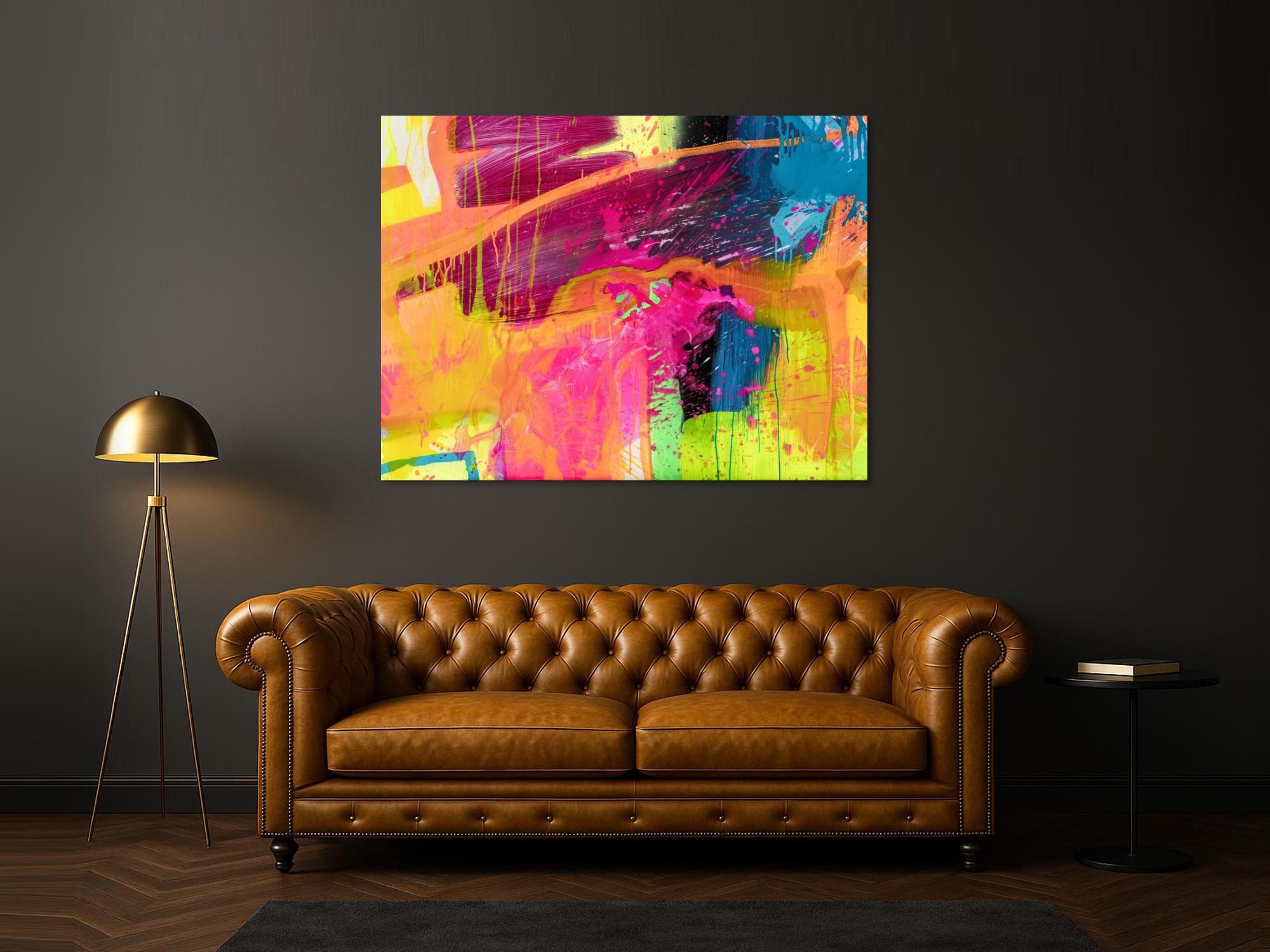 Abstraktes Bild auf Leinwand