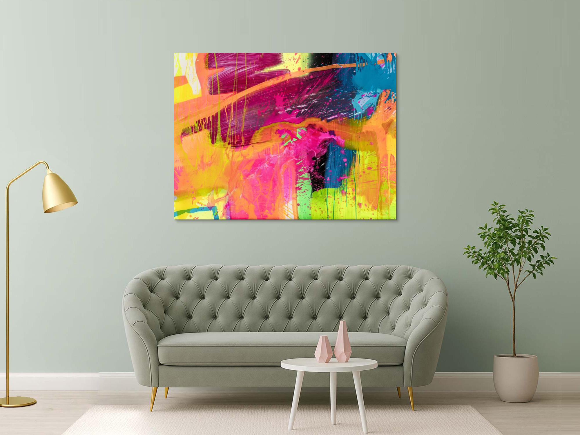 Abstraktes Bild auf Leinwand