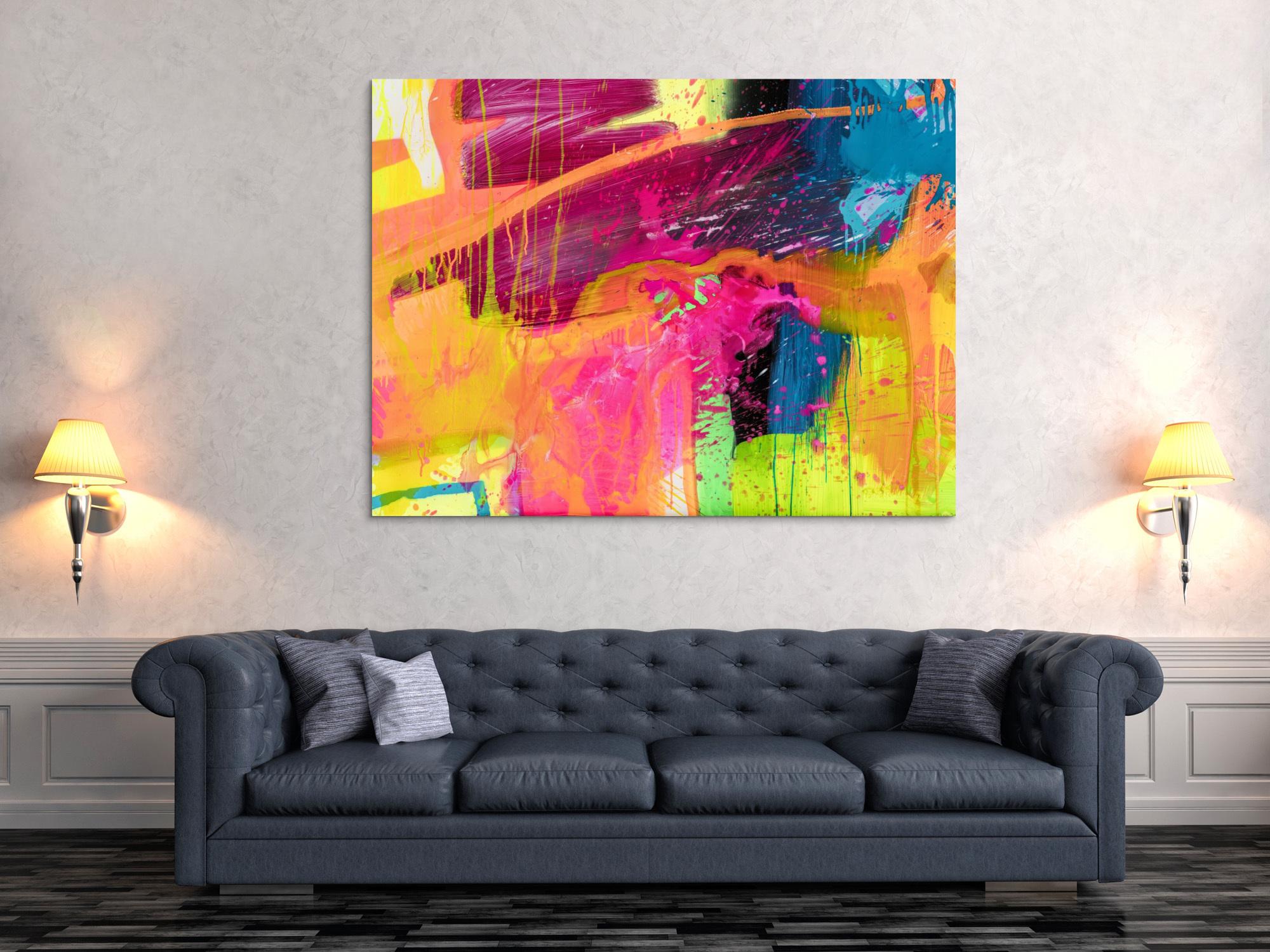 Abstraktes Bild auf Leinwand