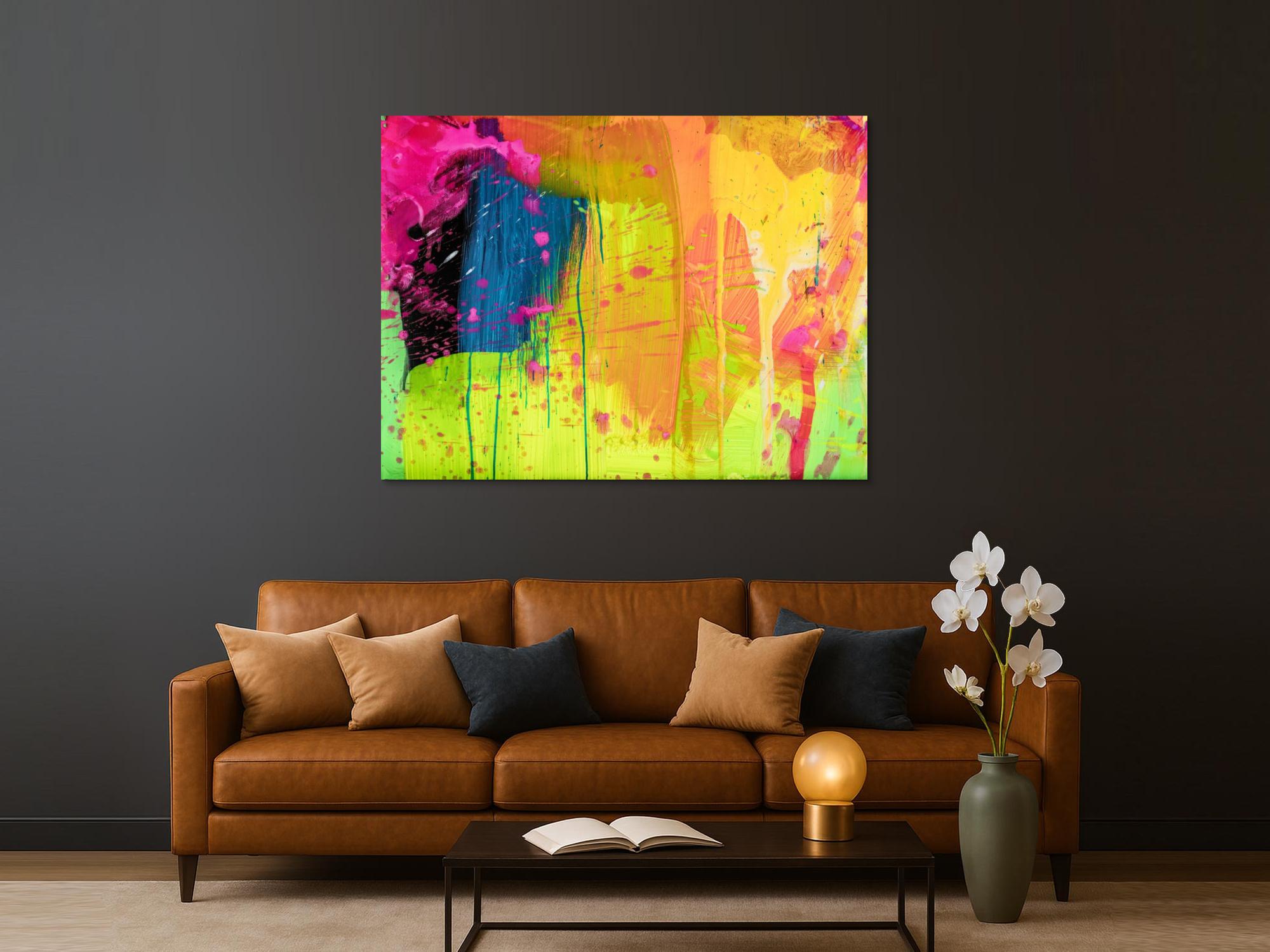 Abstraktes Bild auf Leinwand