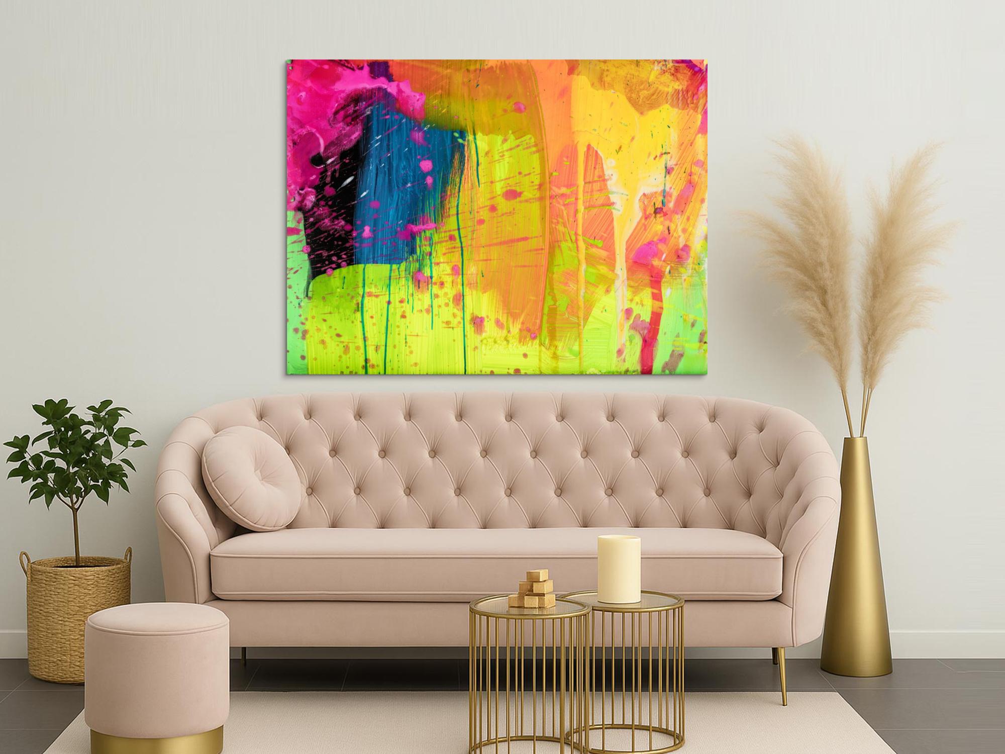 Abstraktes Bild auf Leinwand