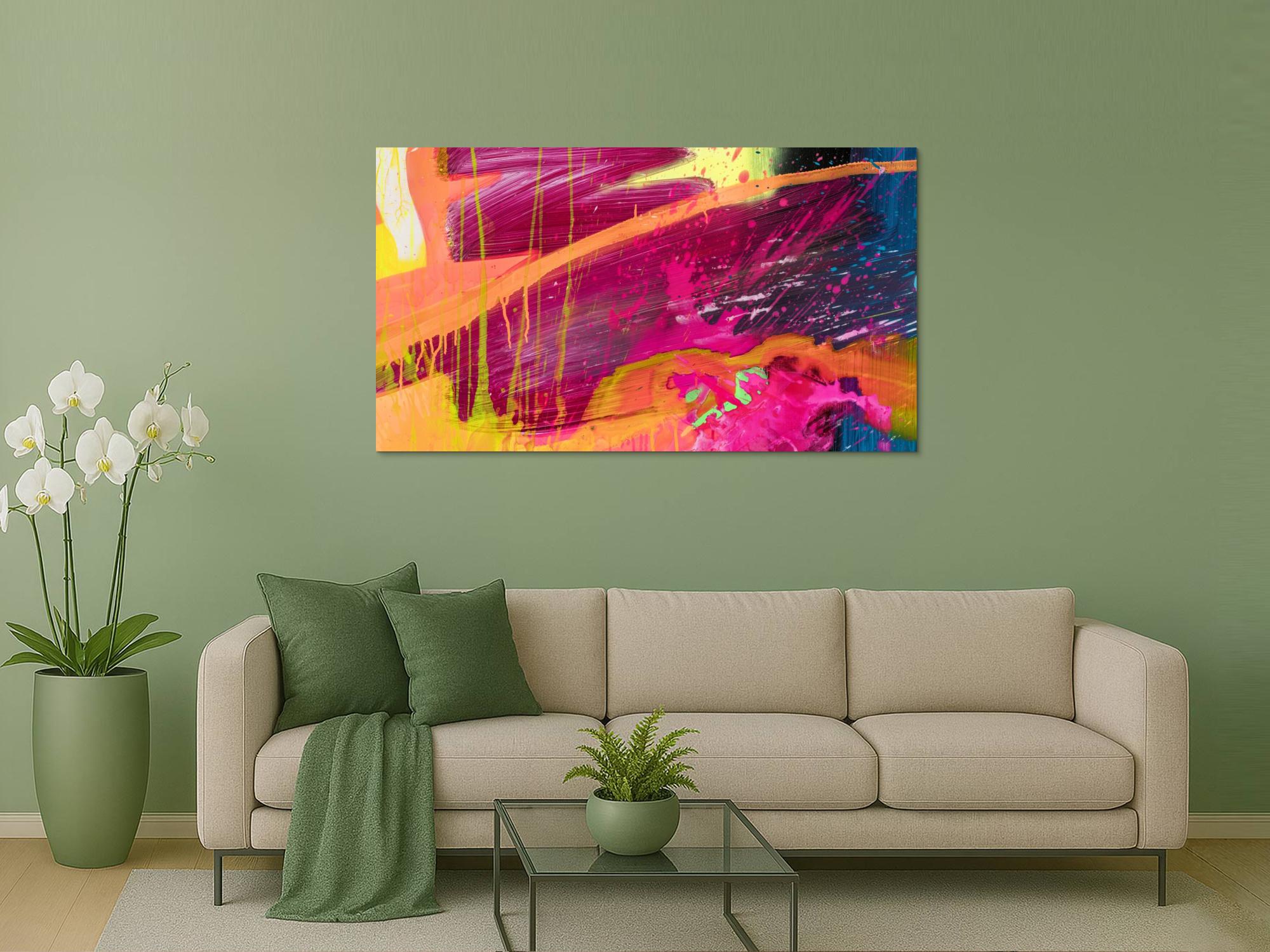 Abstraktes Bild auf Leinwand