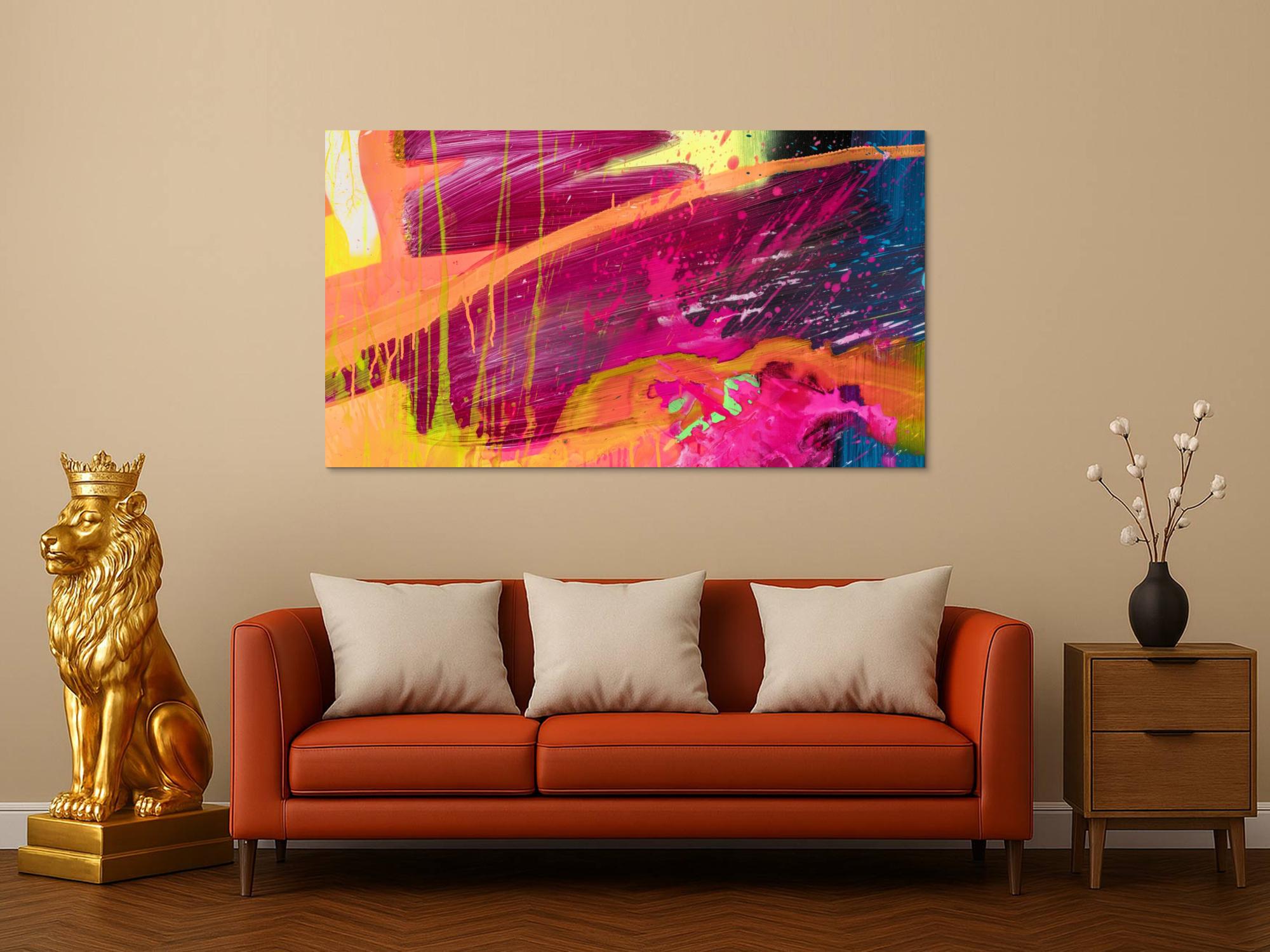 Abstraktes Bild auf Leinwand