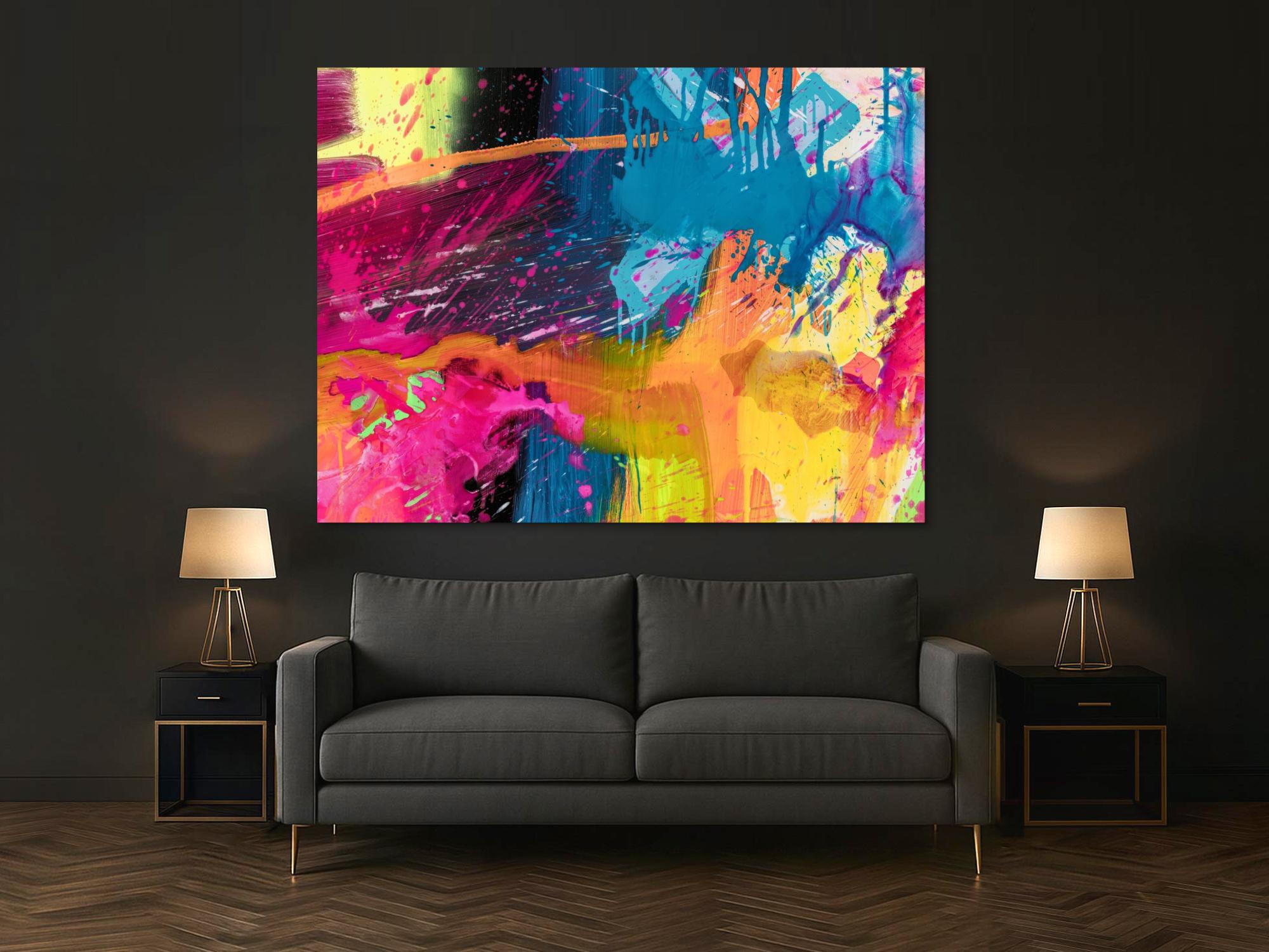 Abstraktes Bild auf Leinwand