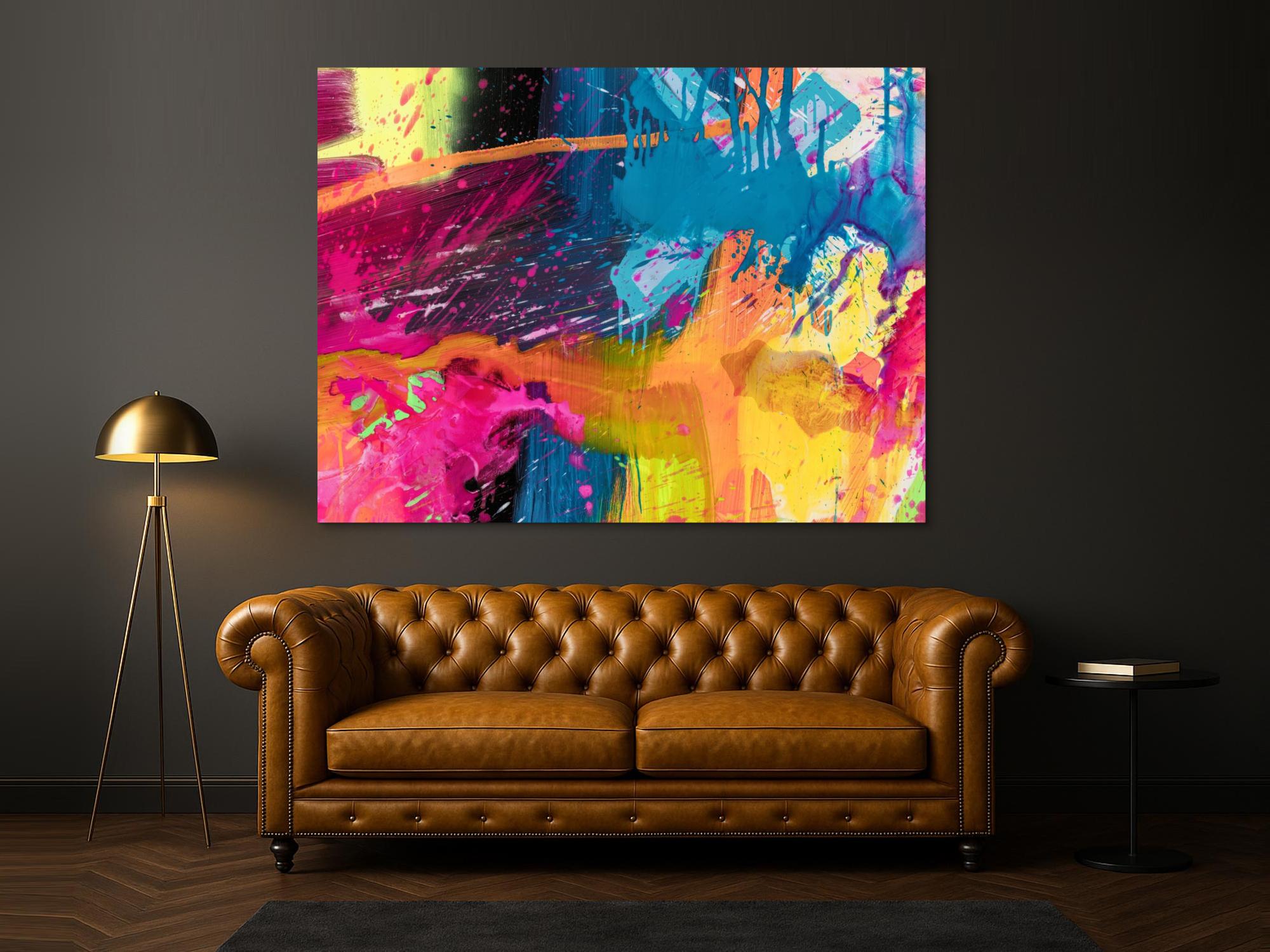 Abstraktes Bild auf Leinwand