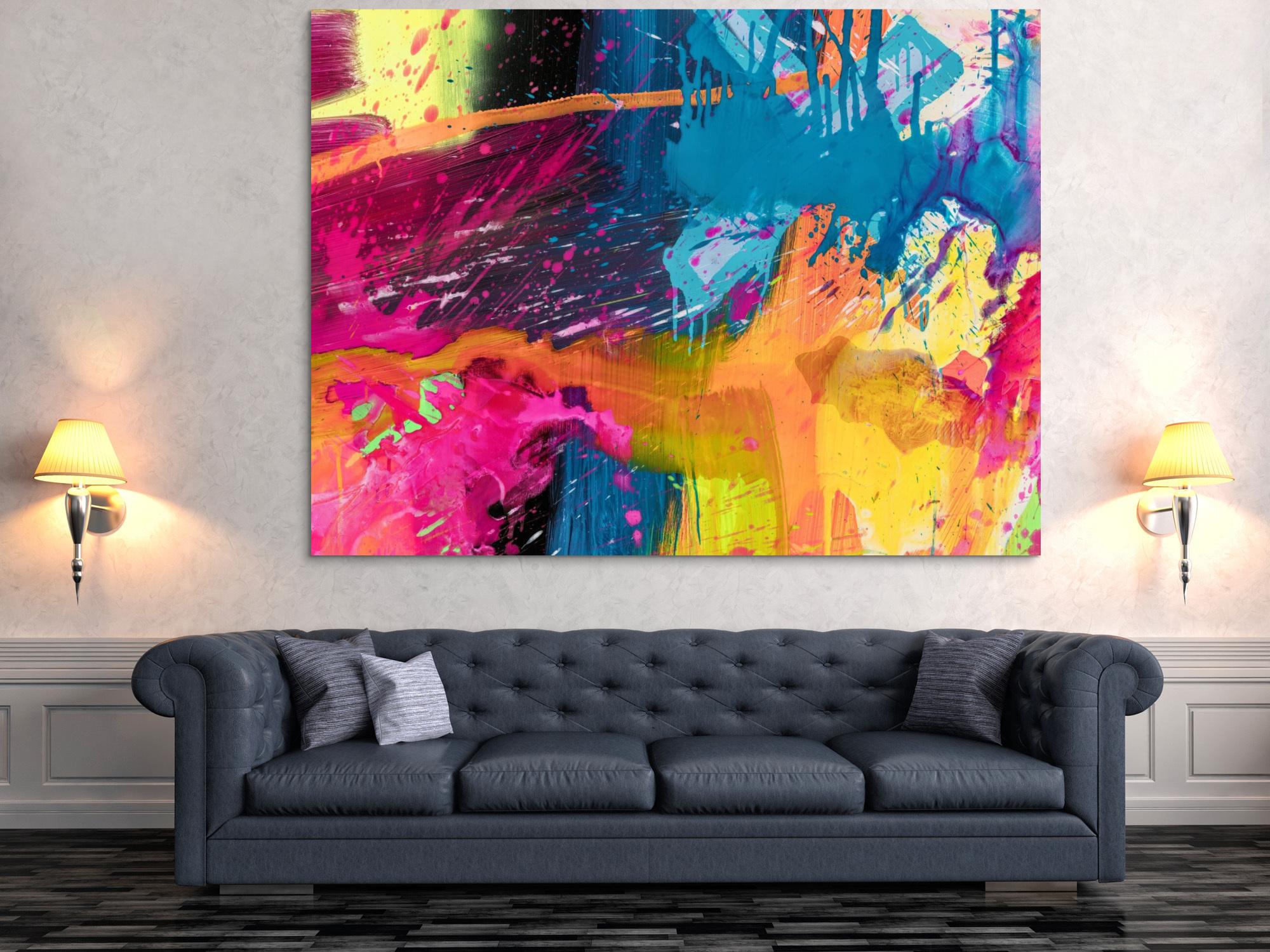 Abstraktes Bild auf Leinwand
