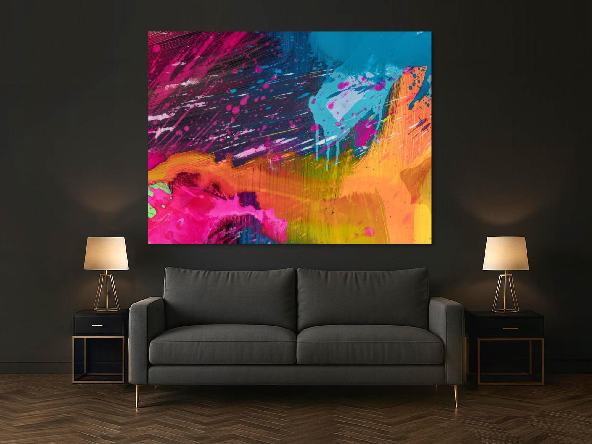 Abstraktes Bild auf Leinwand