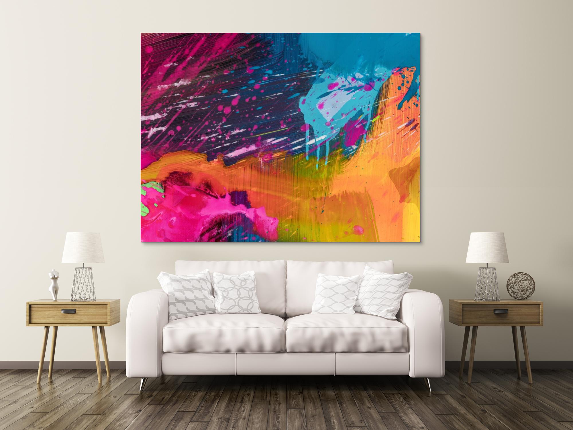 Abstraktes Bild auf Leinwand