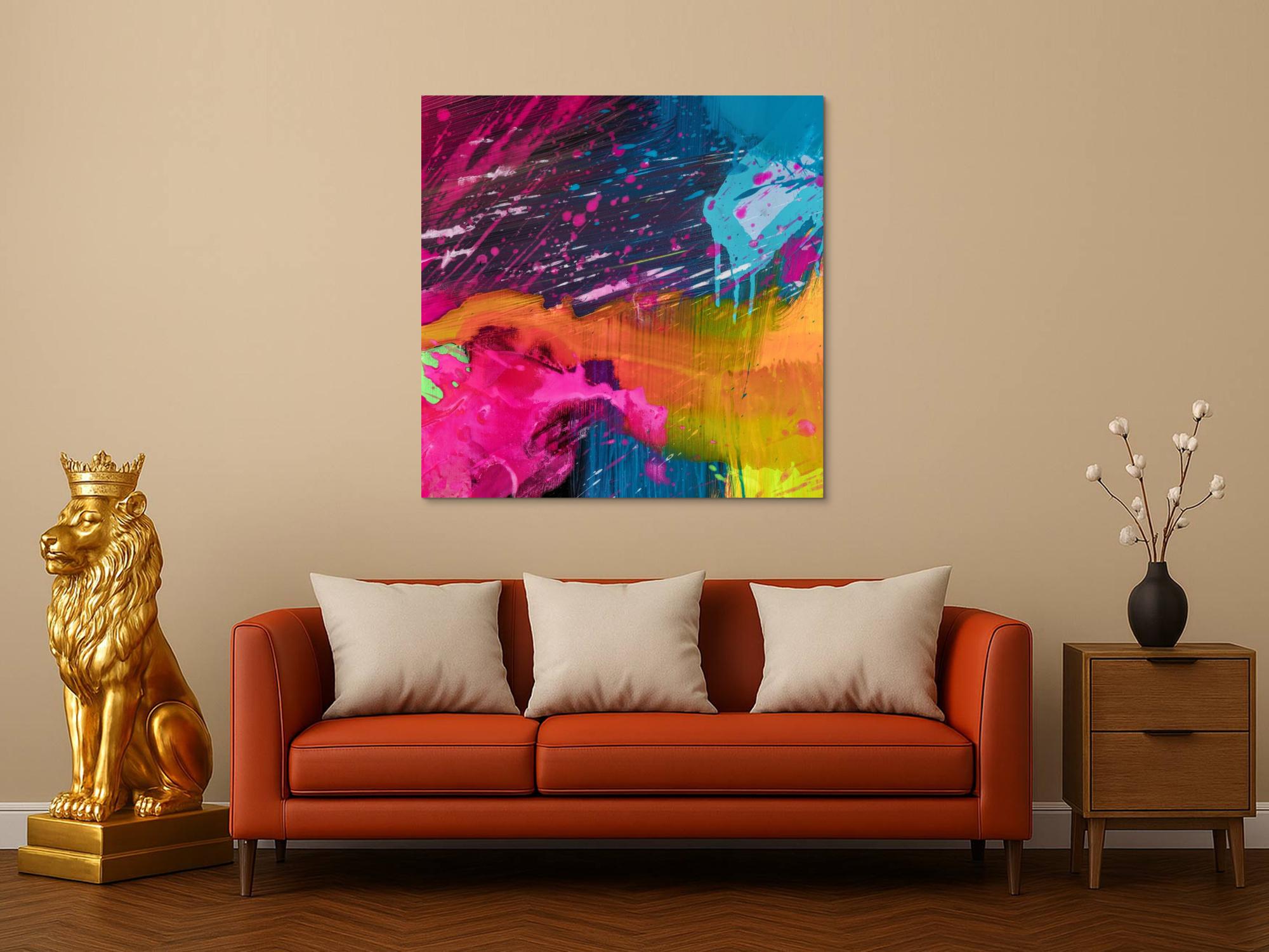 Abstraktes Bild auf Leinwand