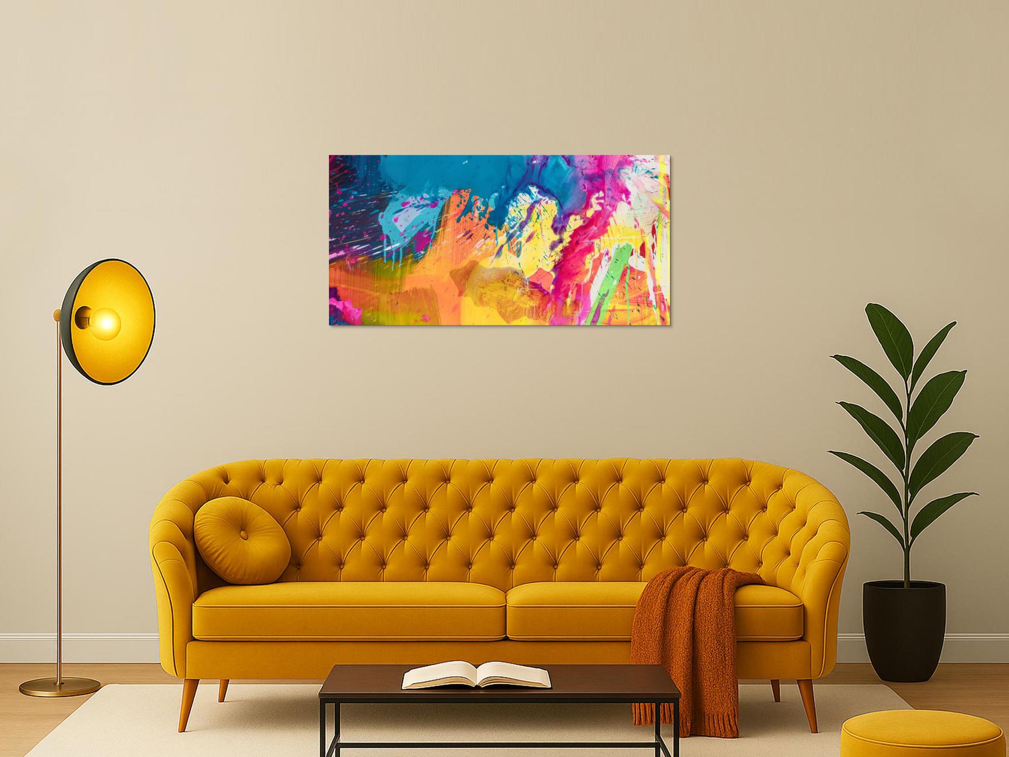 Abstraktes Bild auf Leinwand