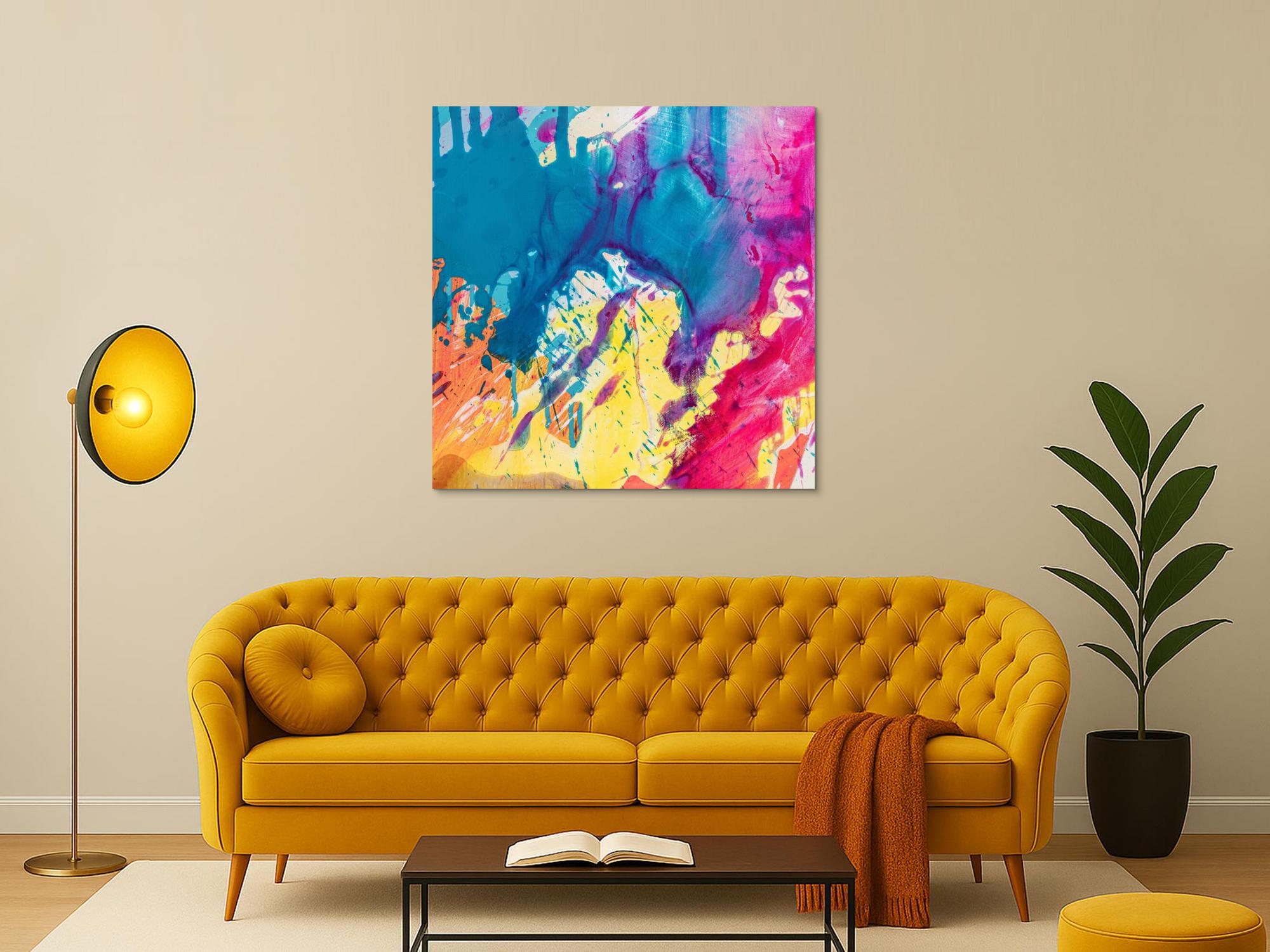 Abstraktes Bild auf Leinwand