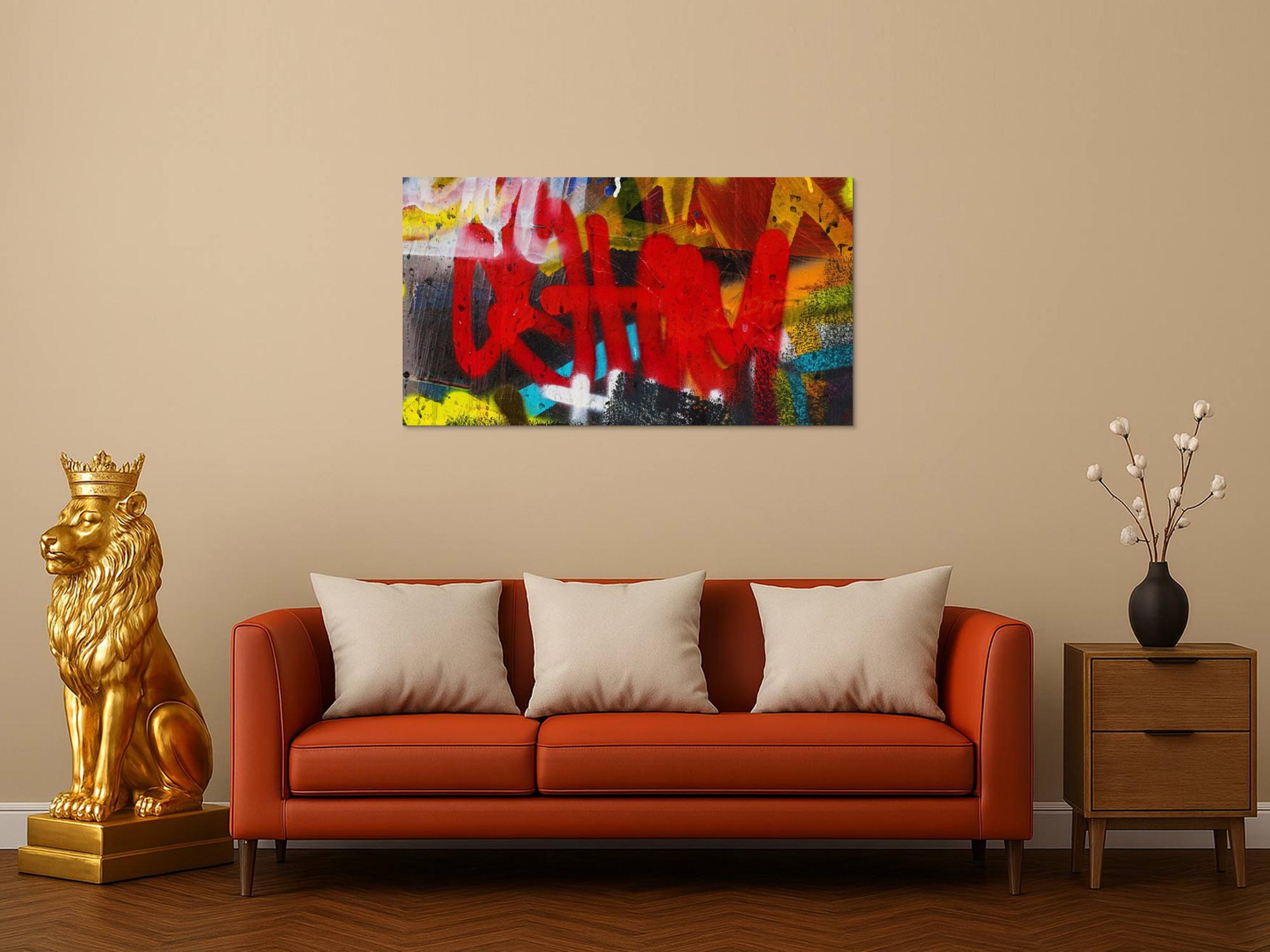 Abstraktes Bild auf Leinwand