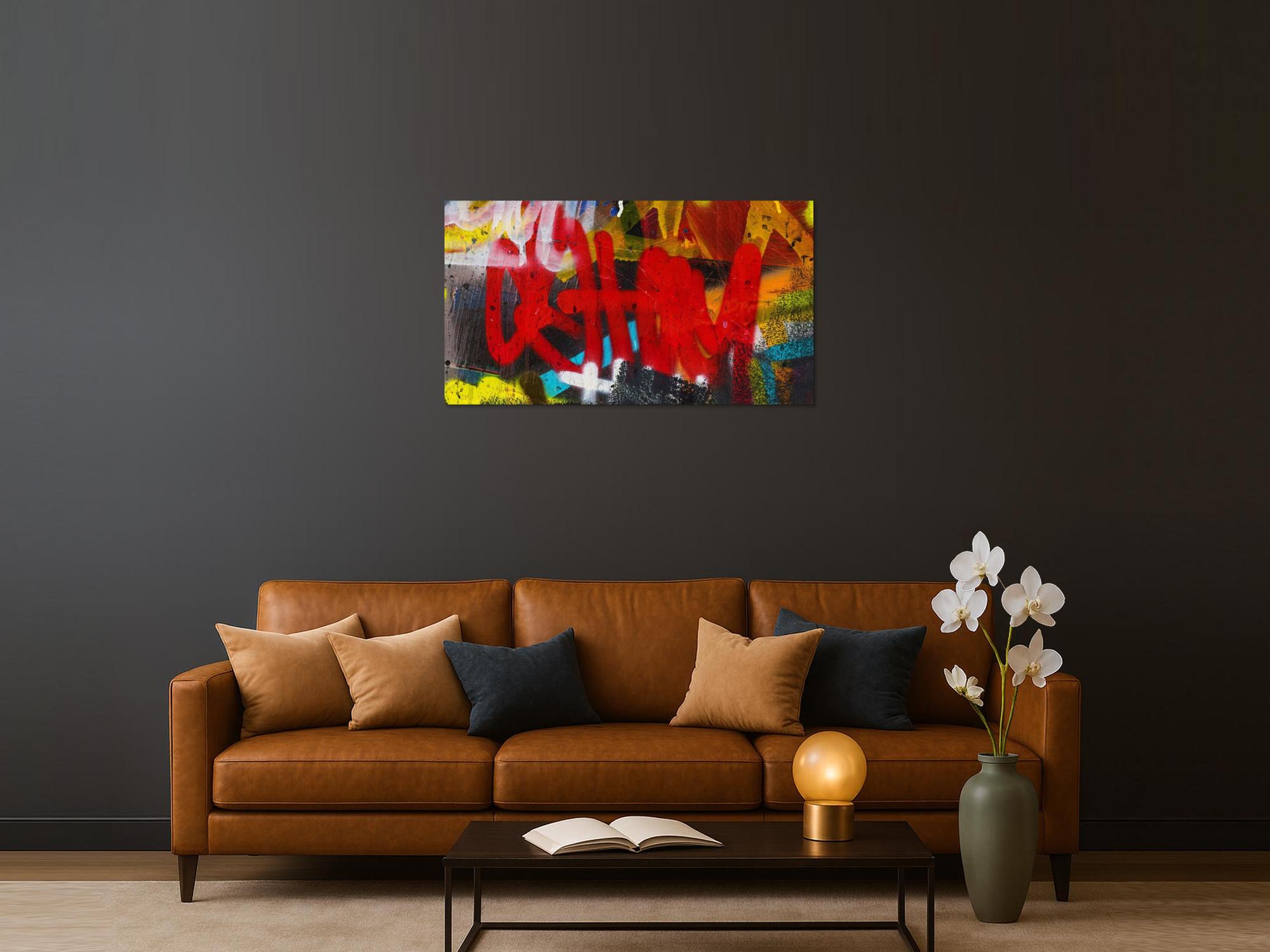 Abstraktes Bild auf Leinwand