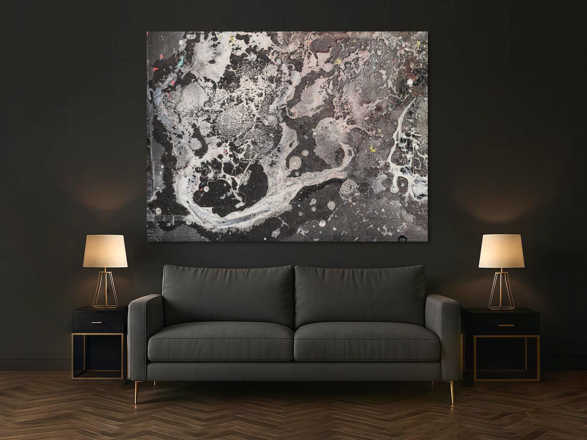 Abstraktes Bild auf Leinwand