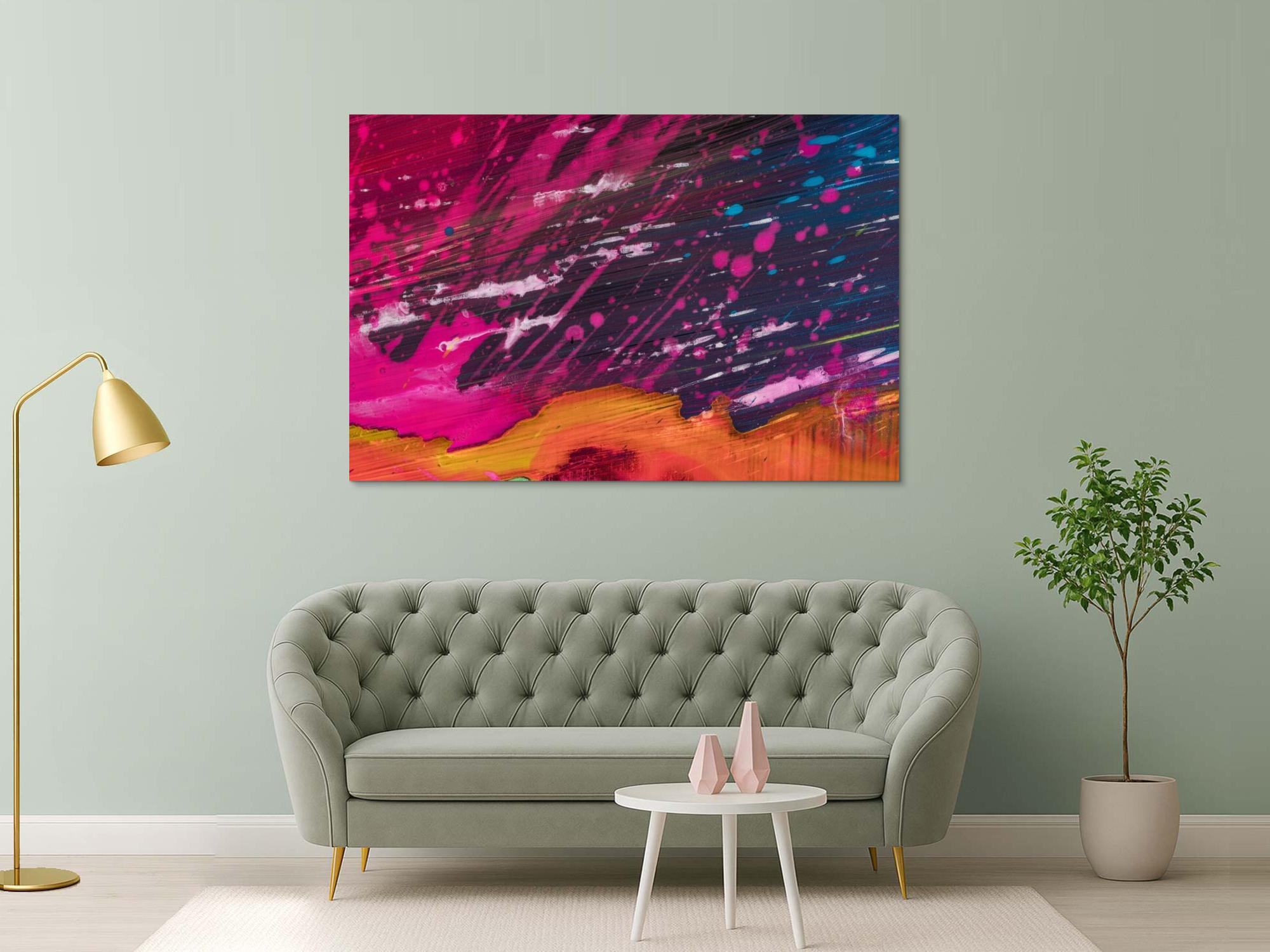 Abstraktes Bild auf Leinwand