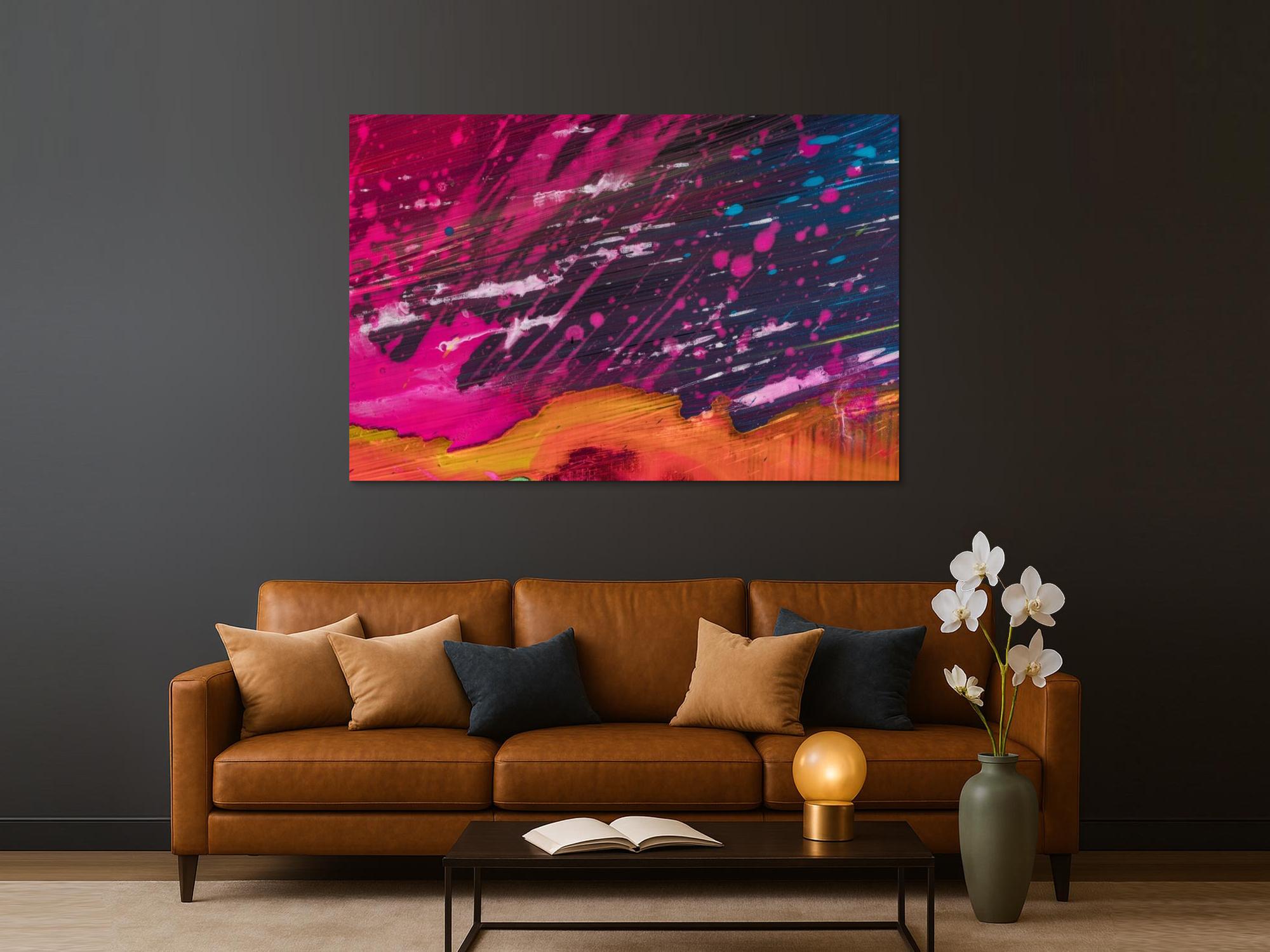 Abstraktes Bild auf Leinwand