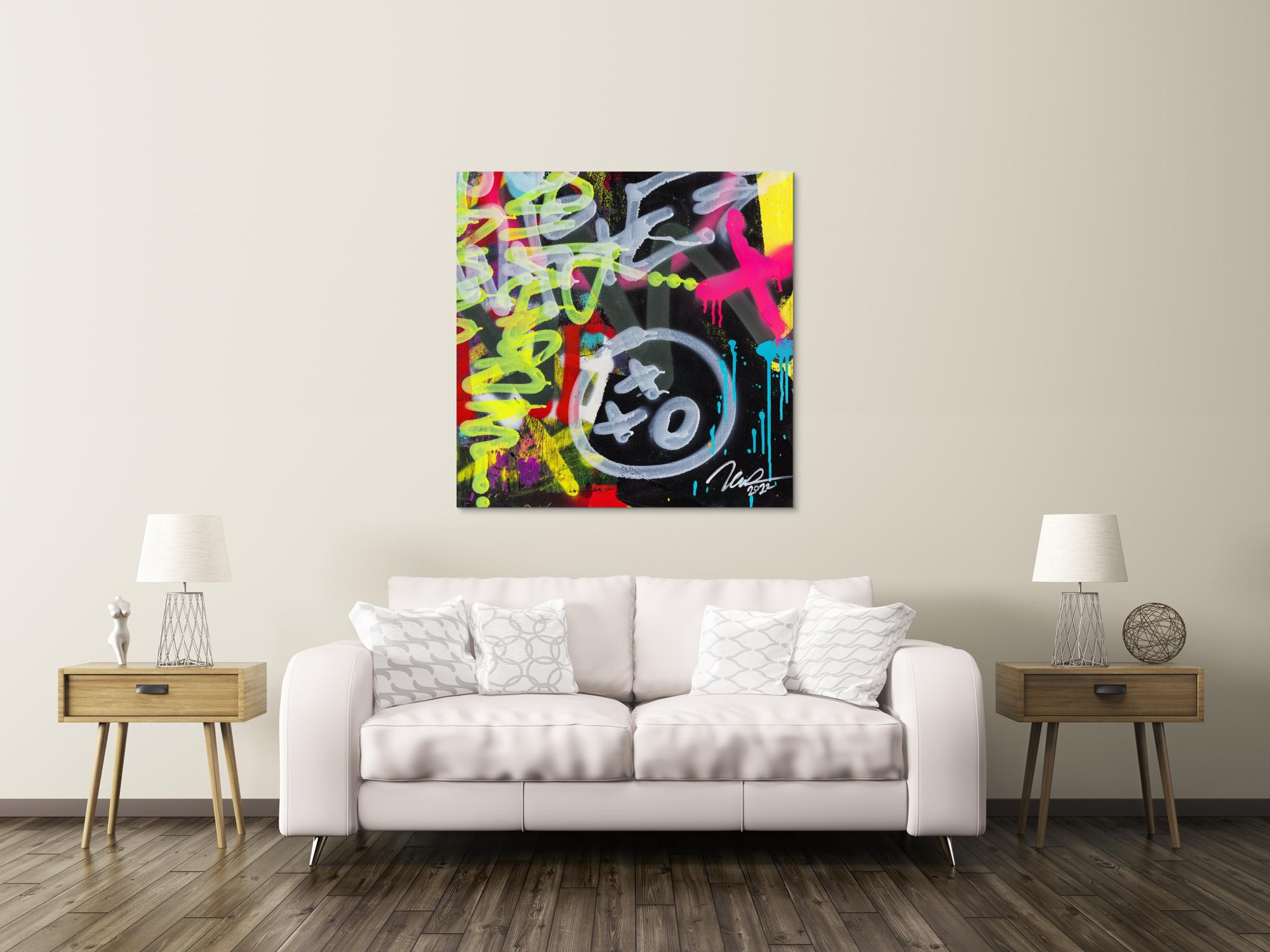 Abstraktes Bild auf Leinwand