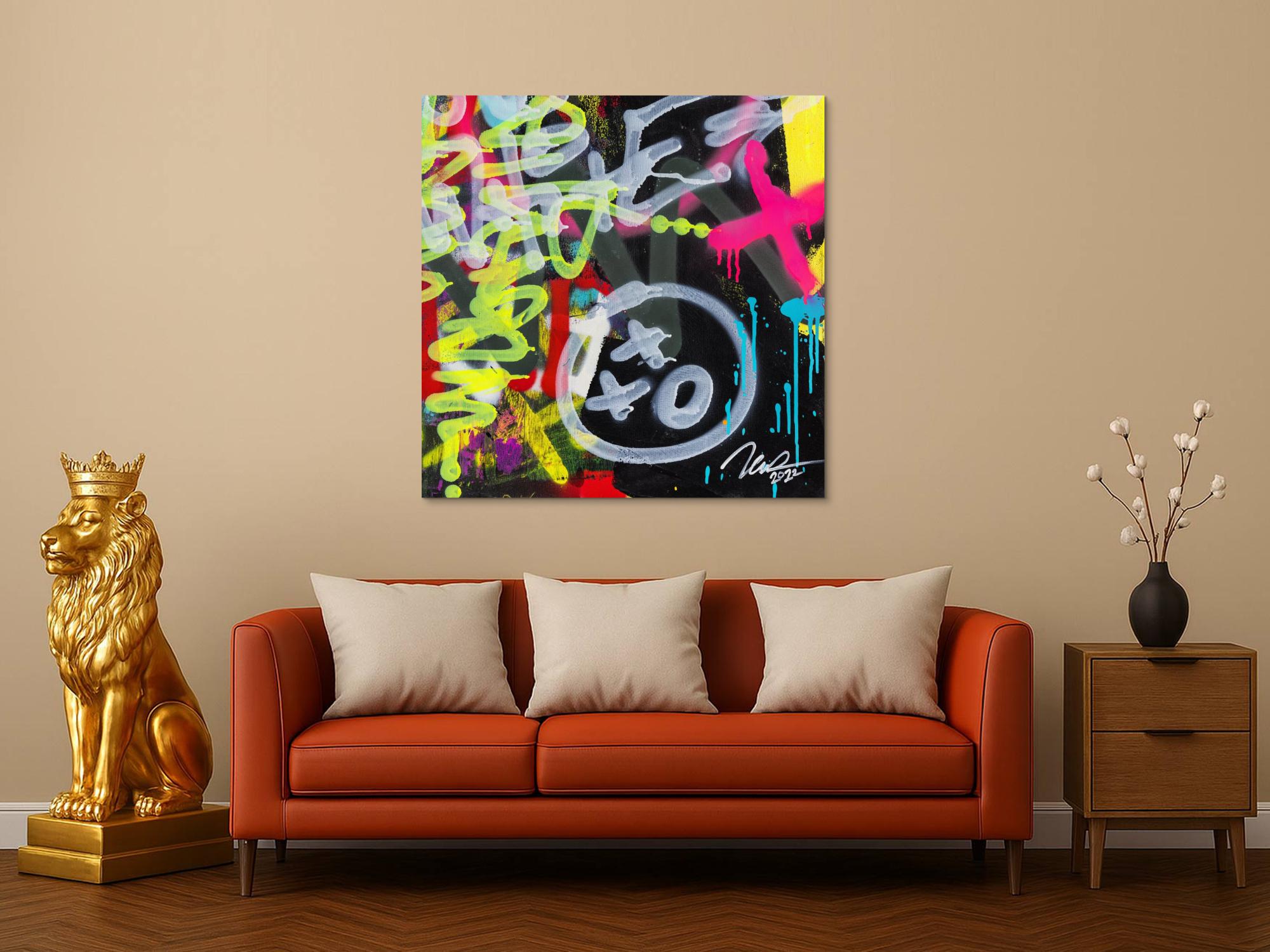 Abstraktes Bild auf Leinwand