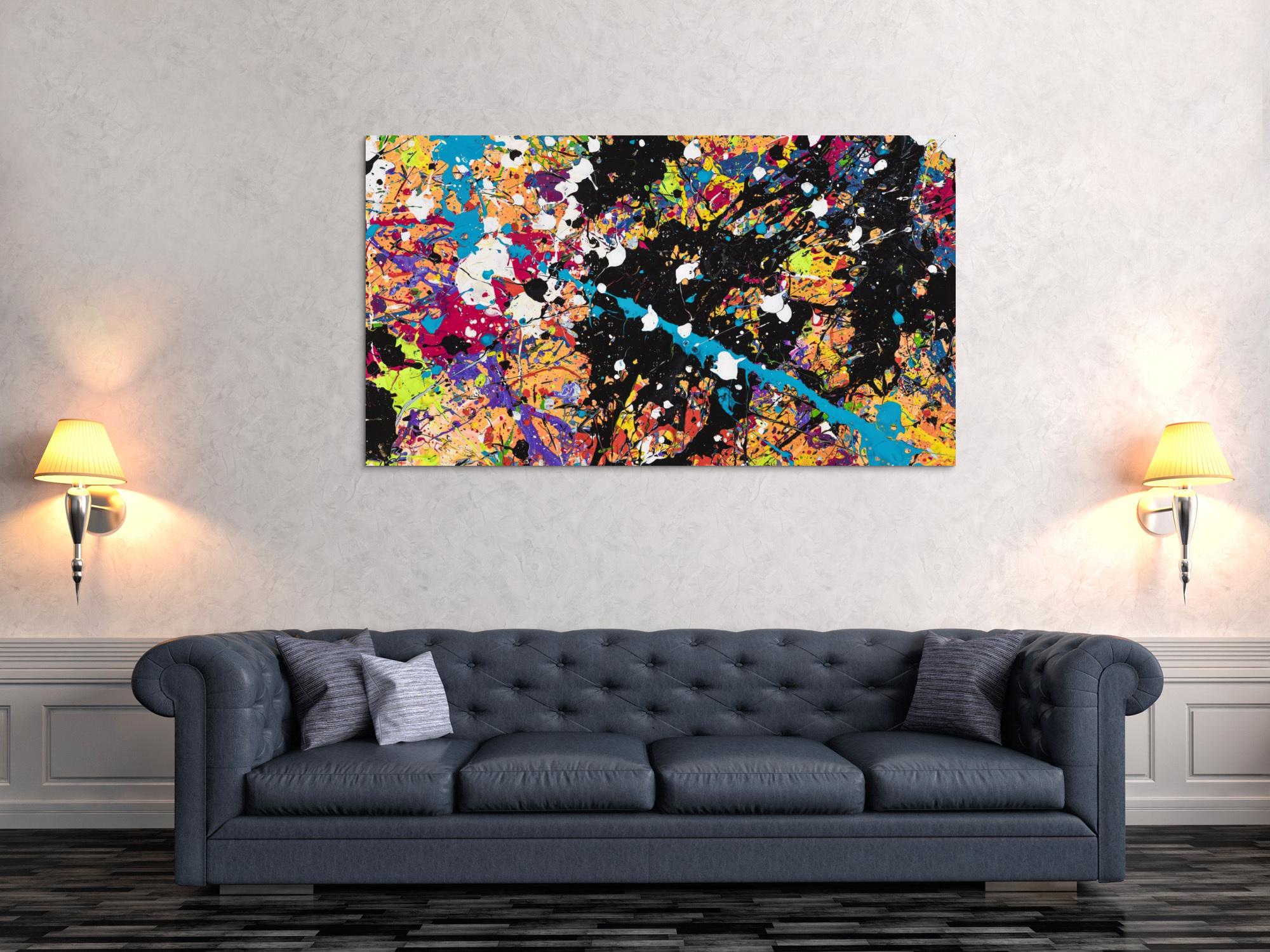 Abstraktes Bild auf Leinwand