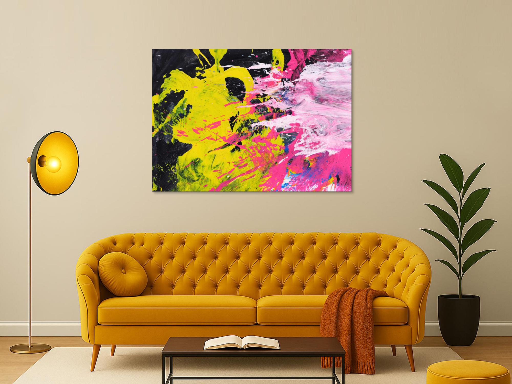 Abstraktes Bild auf Leinwand