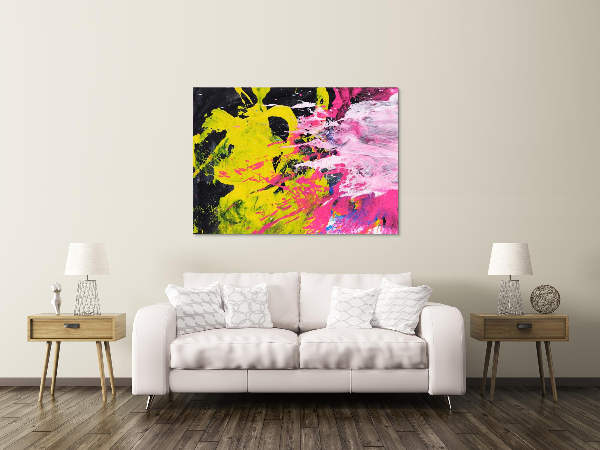Abstraktes Bild auf Leinwand