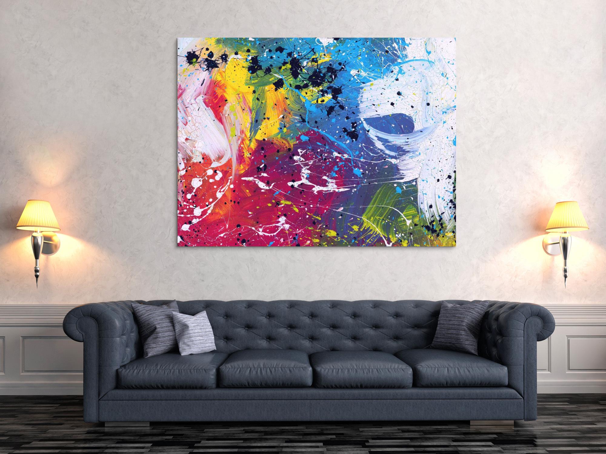 Abstraktes Bild auf Leinwand