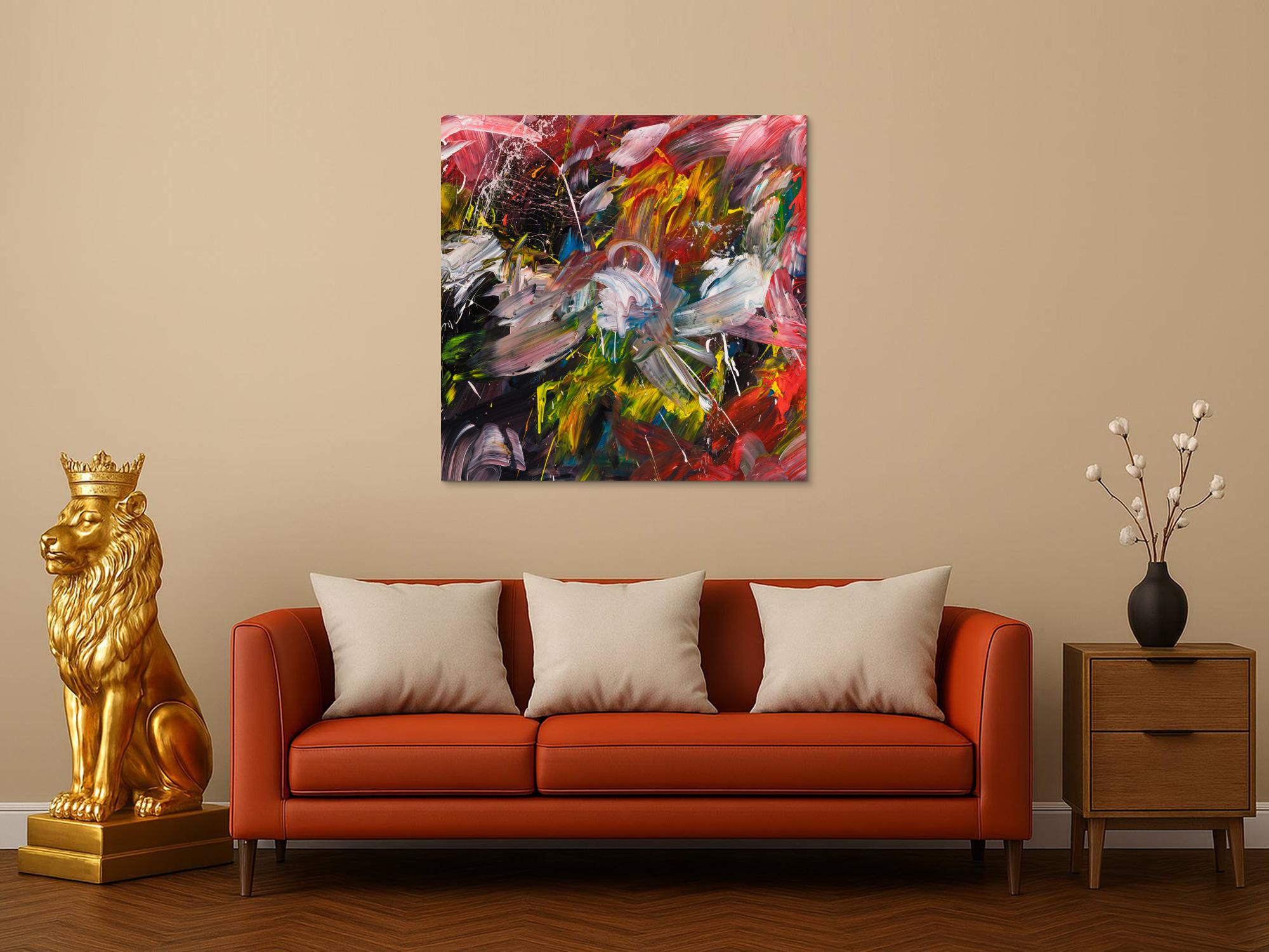 Abstraktes Bild auf Leinwand