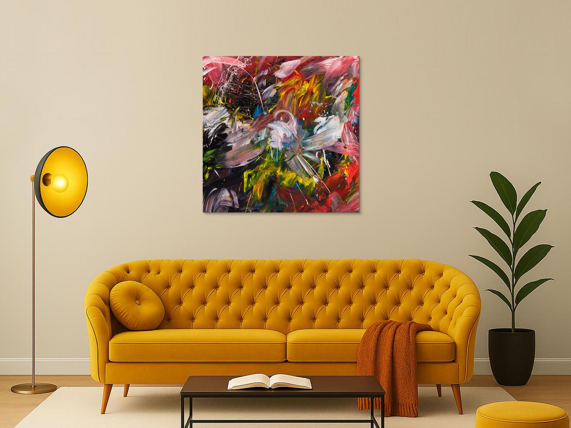 Abstraktes Bild auf Leinwand