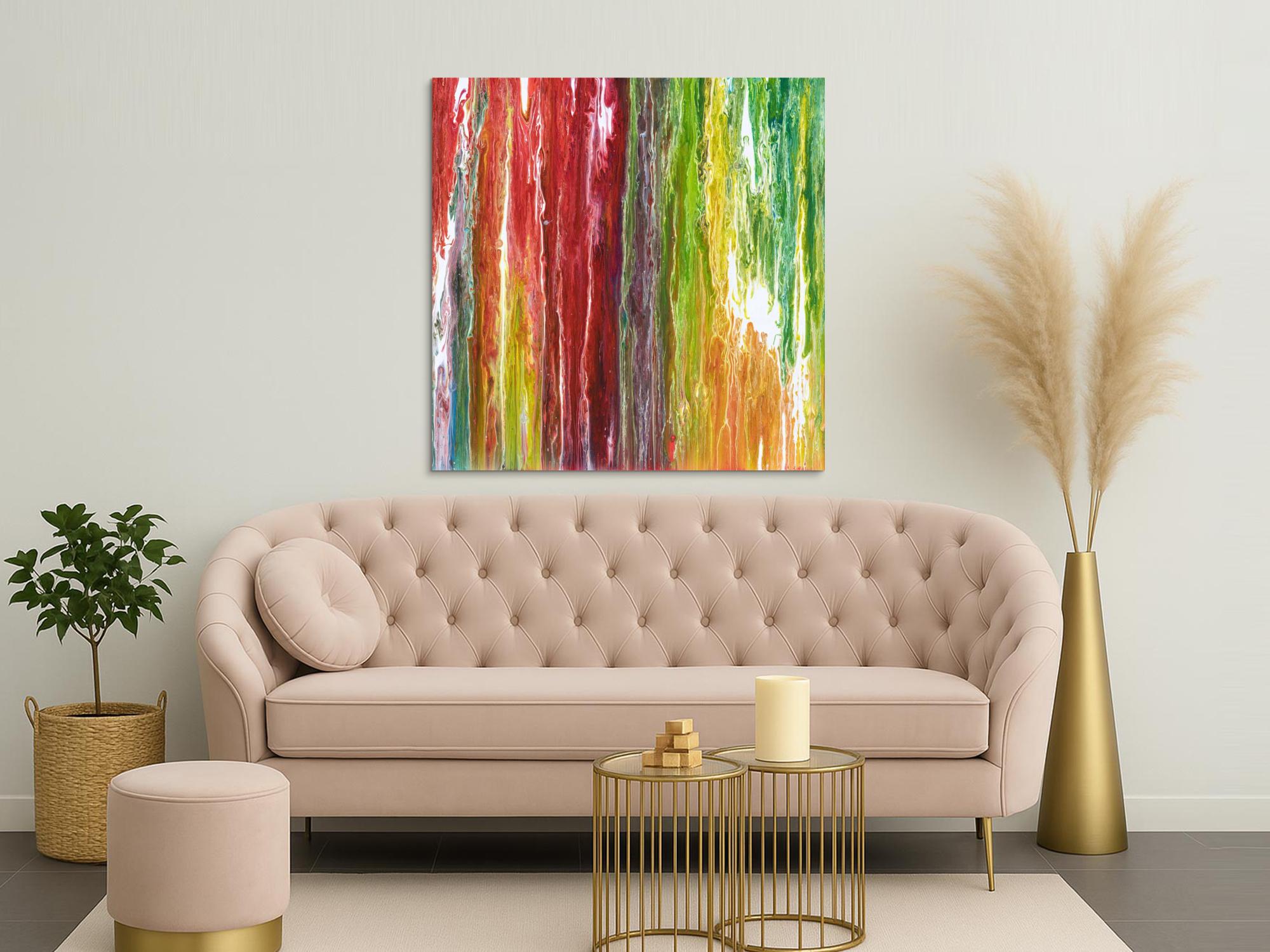 Abstraktes Bild auf Leinwand