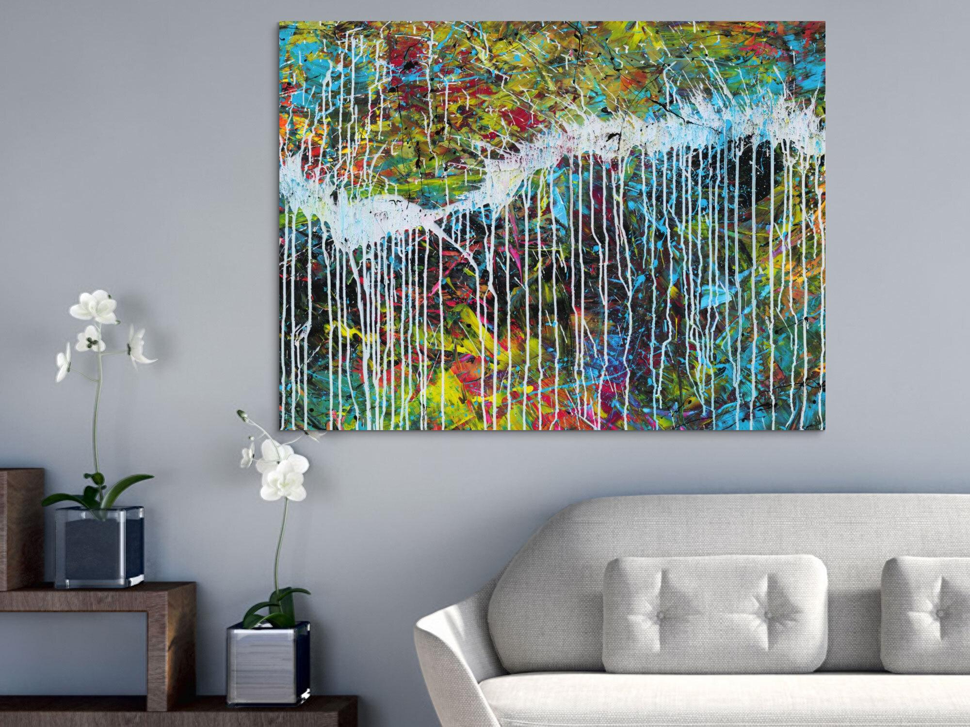 Abstraktes Bild auf Leinwand